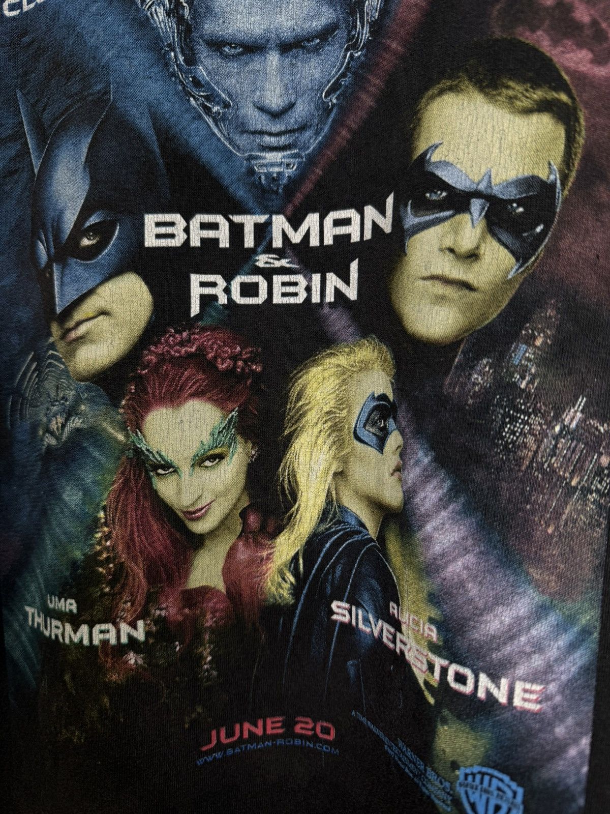 Vintage Vintage 90’s Batman & Robin Movie T-Shirt Dc Comics Tee Med Size US M / EU 48-50 / 2 - 2 Thumbnail