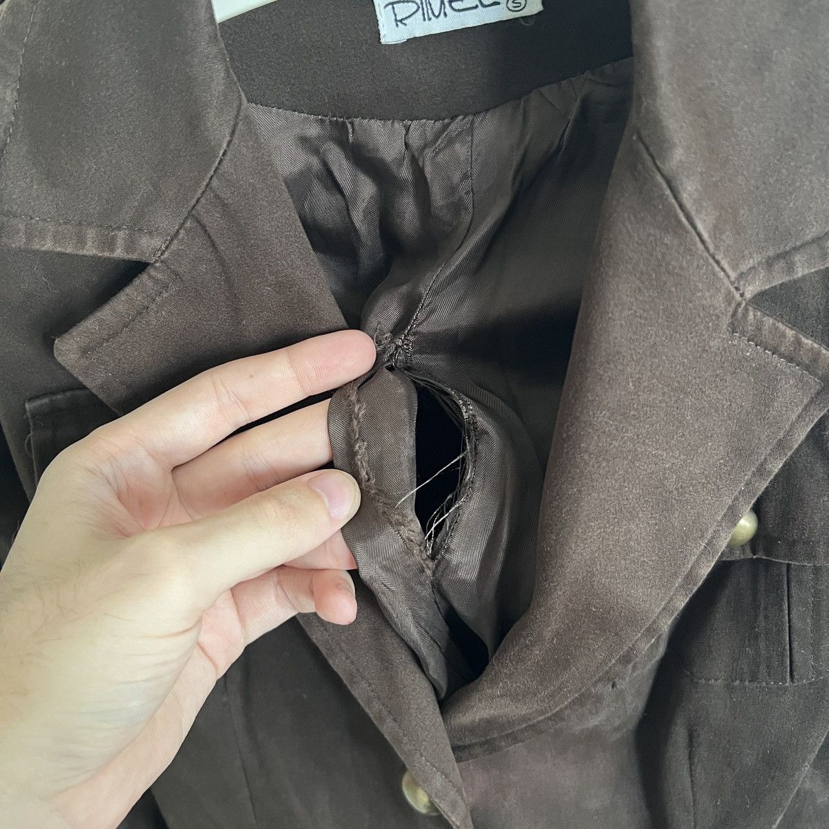 Y2K Brown Jacket Military like diesel d&g dolce jpg cdg