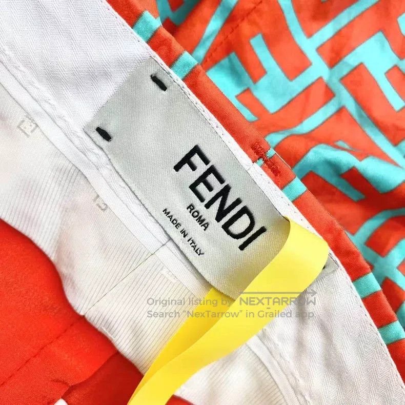 Fendi Fendi Cotton Double F Printed Casual Shorts Size 42" / US 20 - 4 Thumbnail