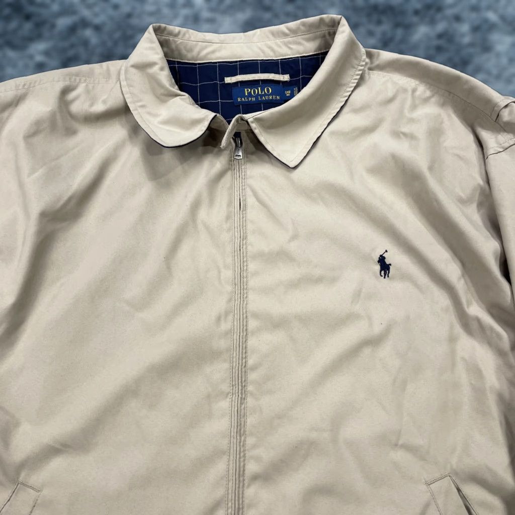 Polo Ralph Lauren VINTAGE Polo Ralph Lauren Jacket Mens 5XB Big Beige Lined Bomber Pony Full Zip Classic Size US XXL / EU 58 / 5 - 1 Thumbnail