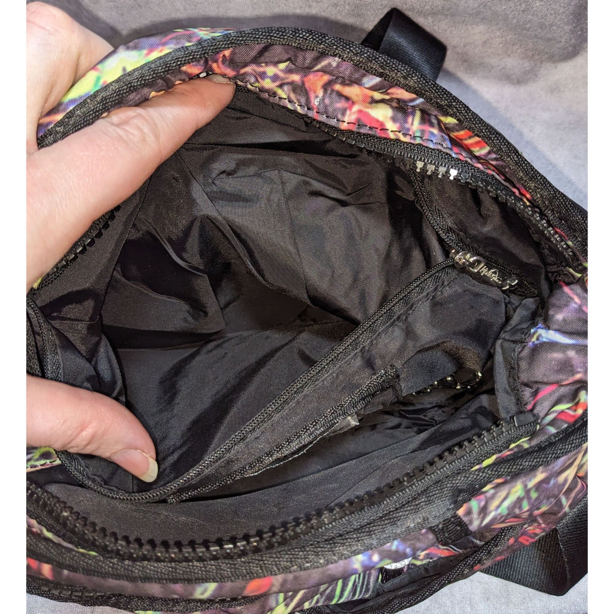 Other Kipling Vintage 90s Crossbody Bag With Abstract Pattern & Mu Size ONE SIZE - 5 Thumbnail