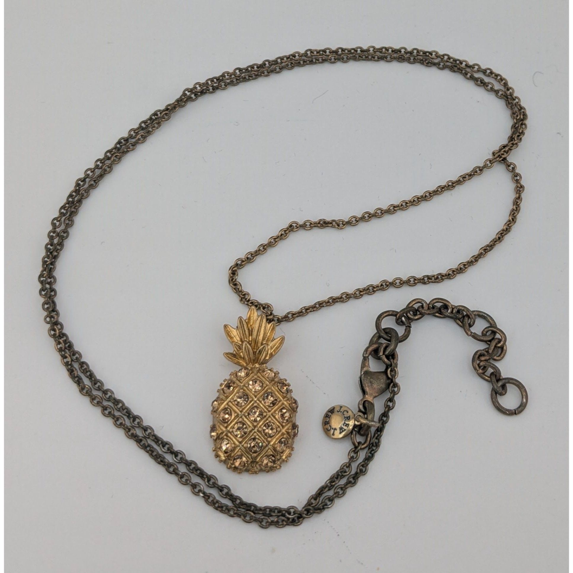 J.Crew Preppy Summer J. Crew Gold Pineapple Pendant Necklace Size ONE SIZE - 6 Thumbnail