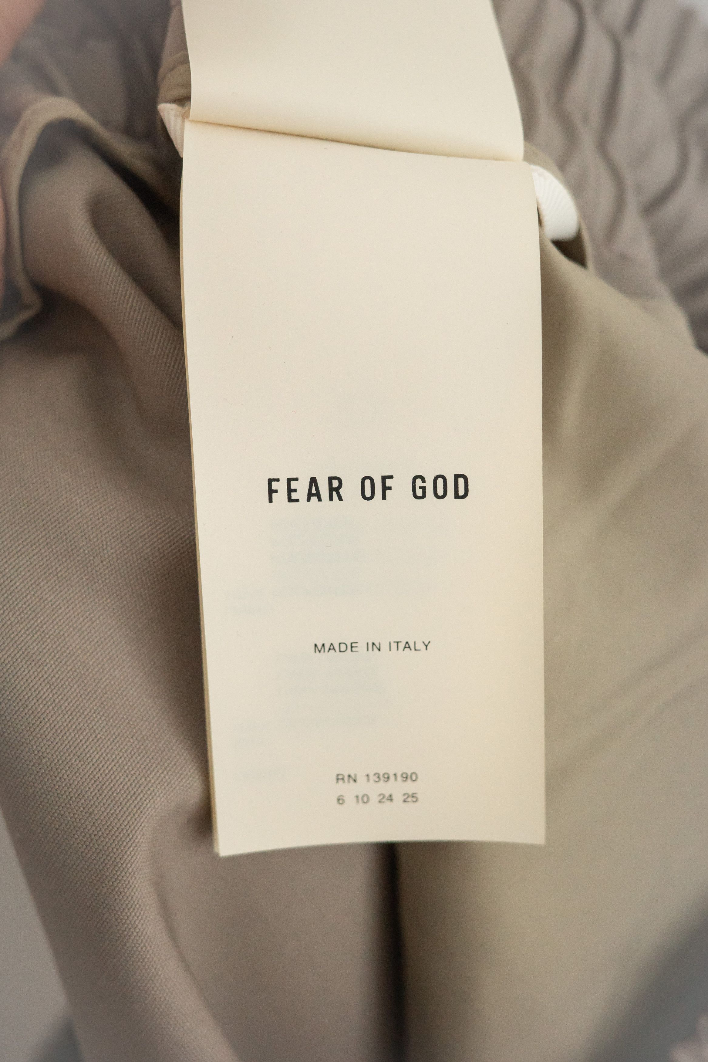Fear of God Fear of God Beige Wool Center Seam Track Pants Size US 32 / EU 48 - 7 Thumbnail