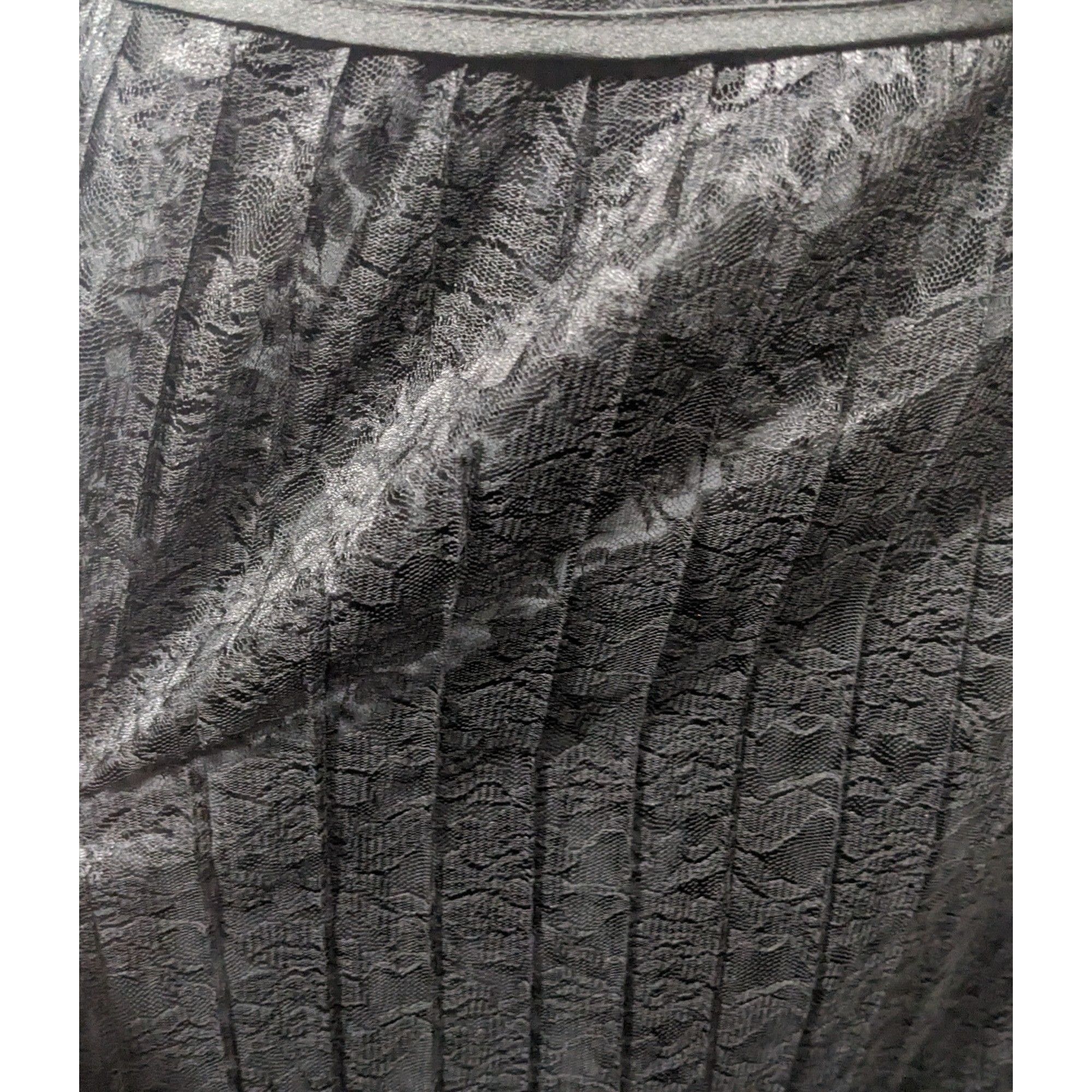 Other Apostrophe Gothic Lace Pleated Side Tie Formal Skirt Size 10 Size 32" / US 10 / IT 46 - 4 Thumbnail