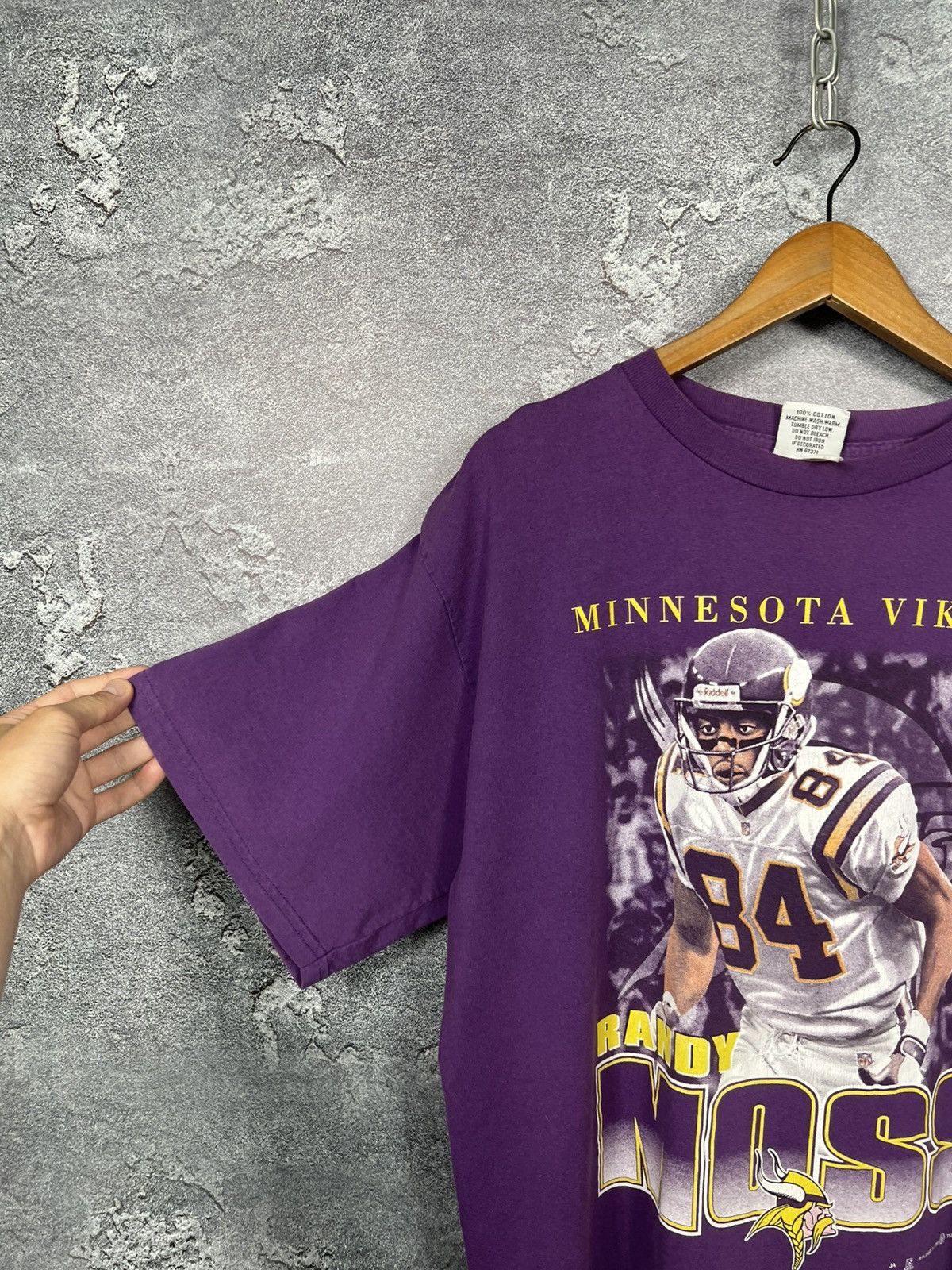 NFL Vintage 1999 Randy Moss Minnesota Vikings T-shirt Tee Size US XL / EU 56 / 4 - 6 Thumbnail
