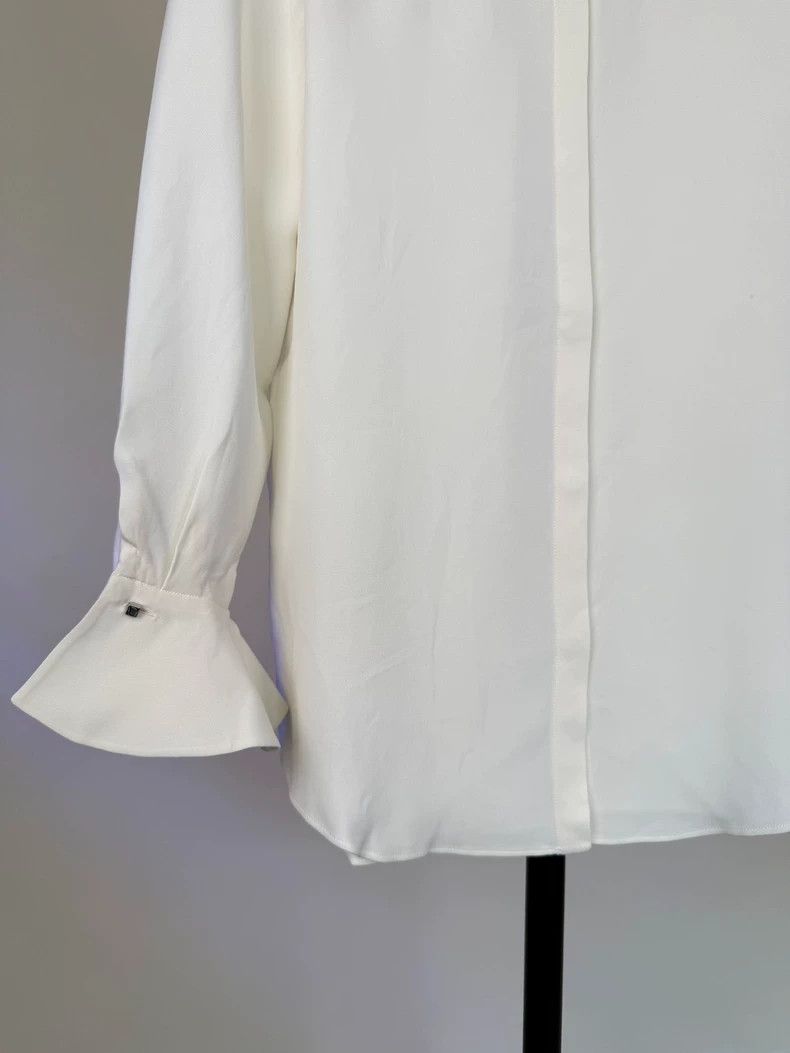 Loro Piana LORO PIANA A woman's silk shirt Size XS / US 0-2 / IT 36-38 - 6 Thumbnail