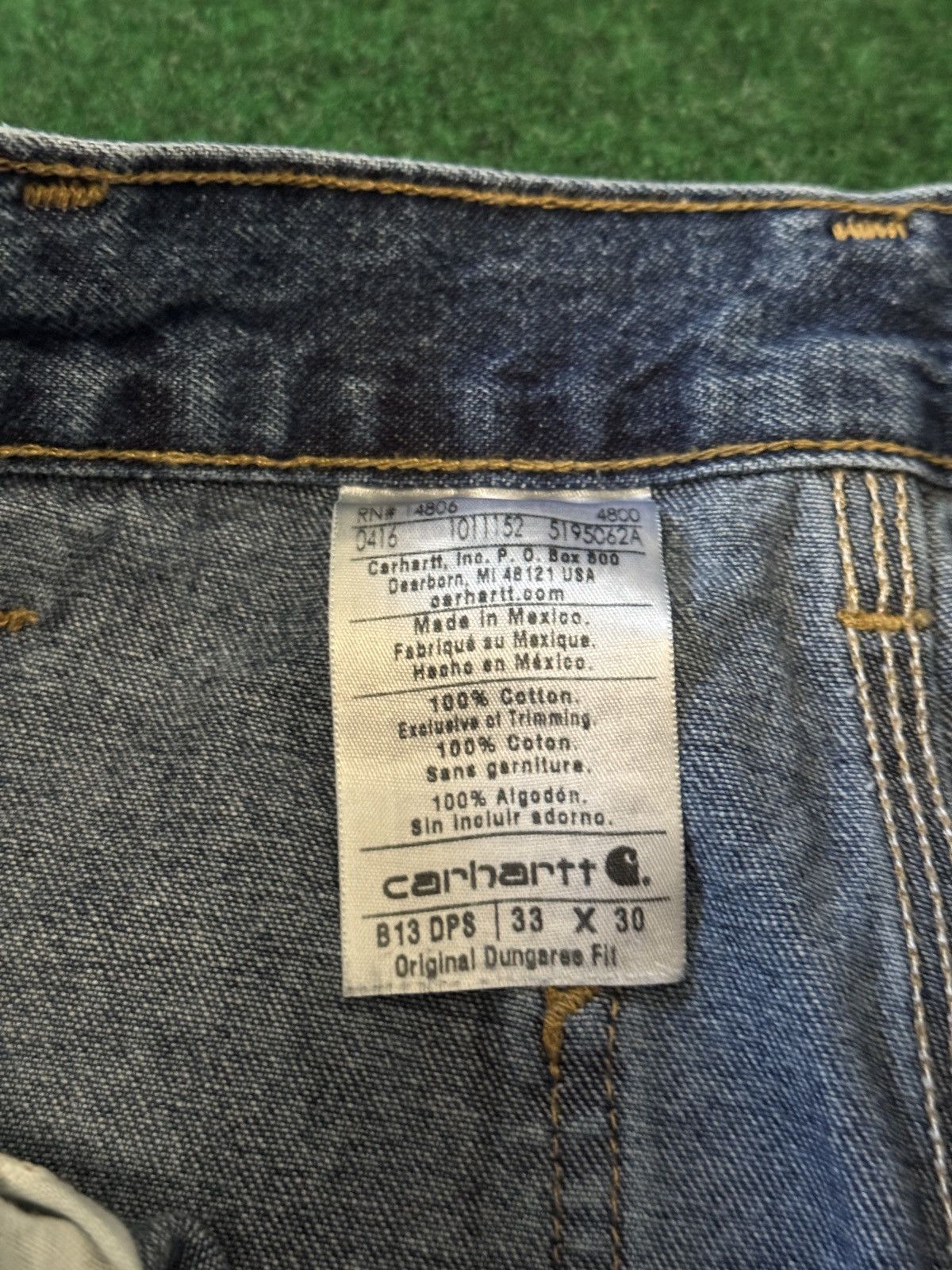 Carhartt Y2K Carhartt Carpenter Baggy Wide Leg Skater Grunge Jeans Size US 33 - 4 Thumbnail