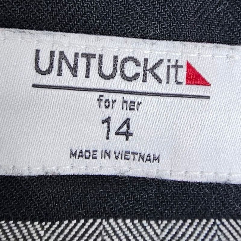 UNTUCKit UNTUCKit Women Holden Western Shirt 14 Buffalo Check Flannel Size XL / US 12-14 / IT 48-50 - 6 Thumbnail