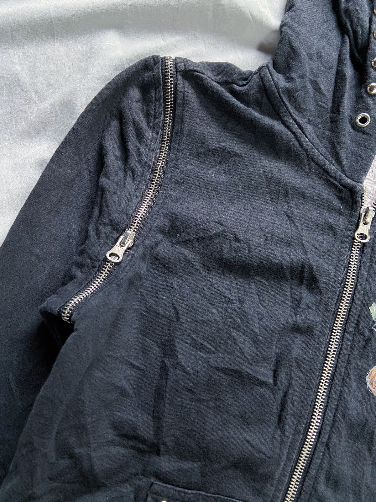 Beauty Beast LEVIS MULTI ZIPPER PUNK SUN FADED STYLE ZIP HOODIE Size US S / EU 44-46 / 1 - 9 Thumbnail