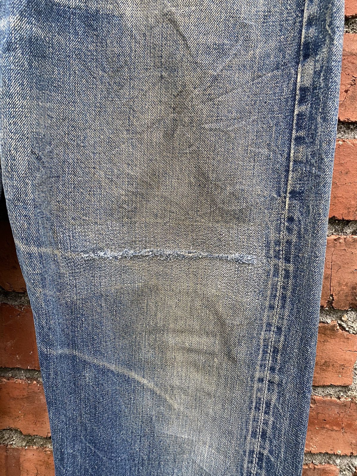 Levi's × Levi's Vintage Clothing × Vintage W35x32 vintage 60s levi's 501 repaired redline denime Size US 35 - 7 Thumbnail