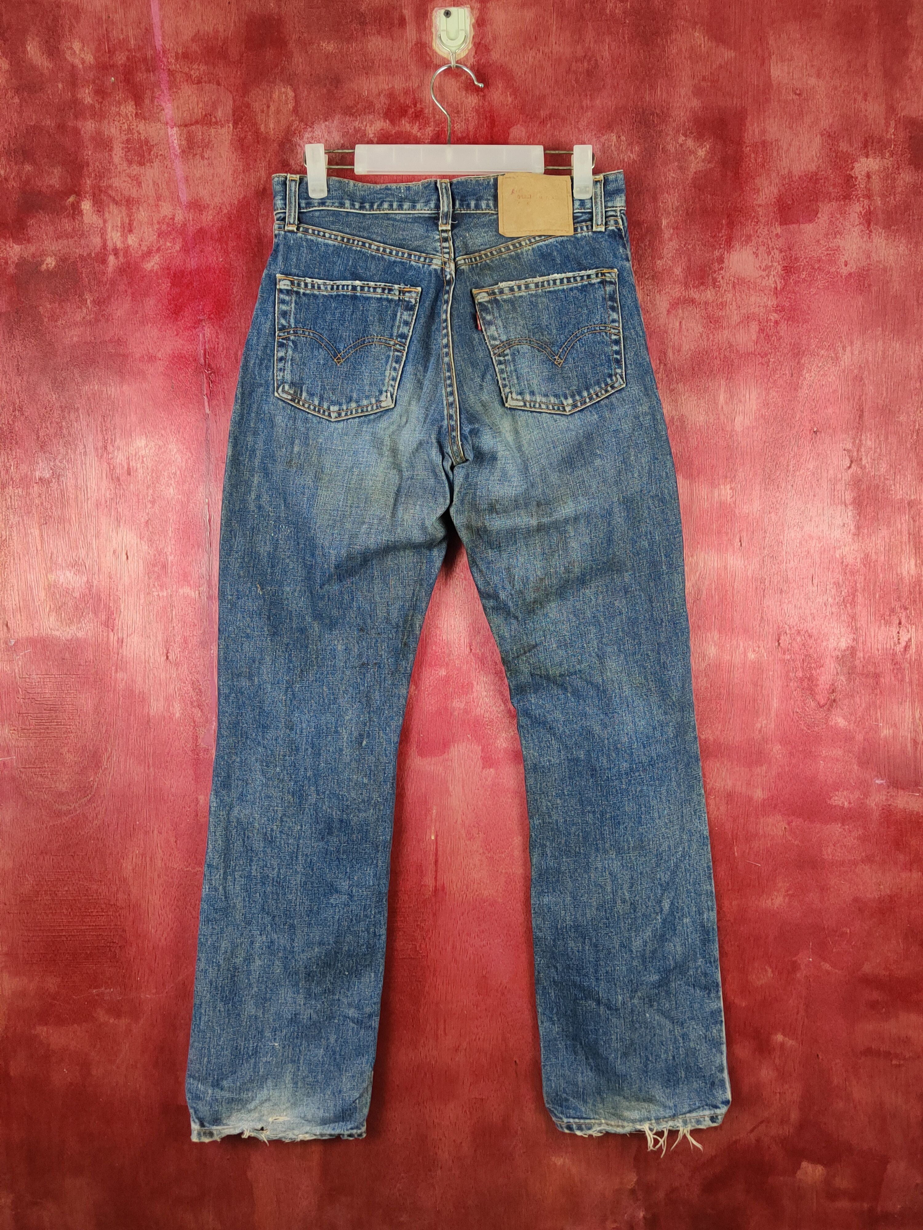 Levi's Levi's Dark Blue Faded Distressed Ripped Jeans #S1836 Size US 28 / EU 44 - 7 Thumbnail