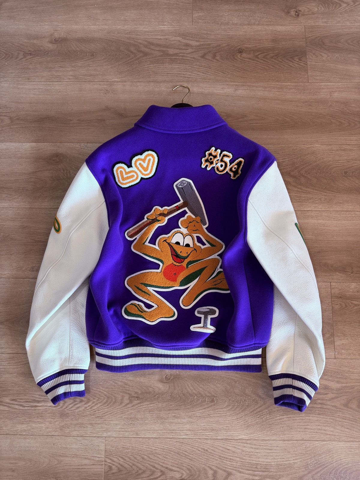 Louis Vuitton Louis Vuitton Multi Patch Leather Varsity Blouson Virgil Size US M / EU 48-50 / 2 - 2 Thumbnail