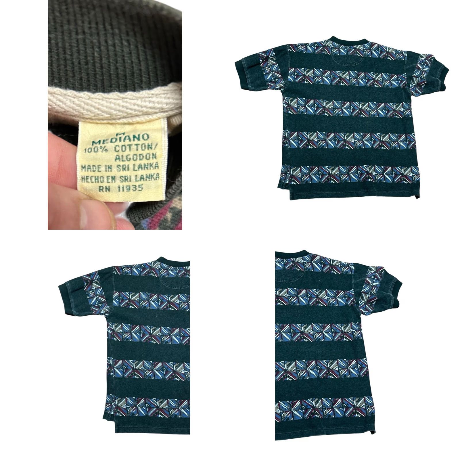 Vintage VINTAGE St John's Bay Shirt Lot Of 2 Medium Striped & Geometric Green Mens Shirt SJB Button-Up Short Sleeve 90s Cap 2 Pack Size US M / EU 48-50 / 2 - 8 Thumbnail