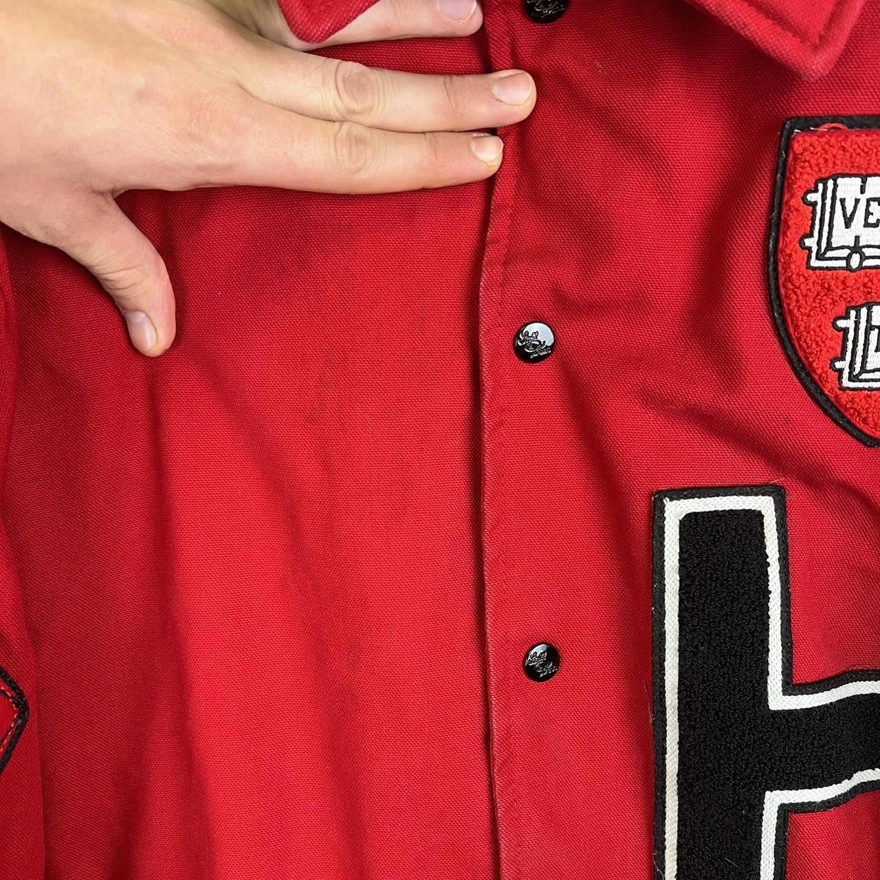 Stall and Dean × Vintage Vintage Harvard Football Jacket - Red Letterman Style Size US XXL / EU 58 / 5 - 6 Thumbnail