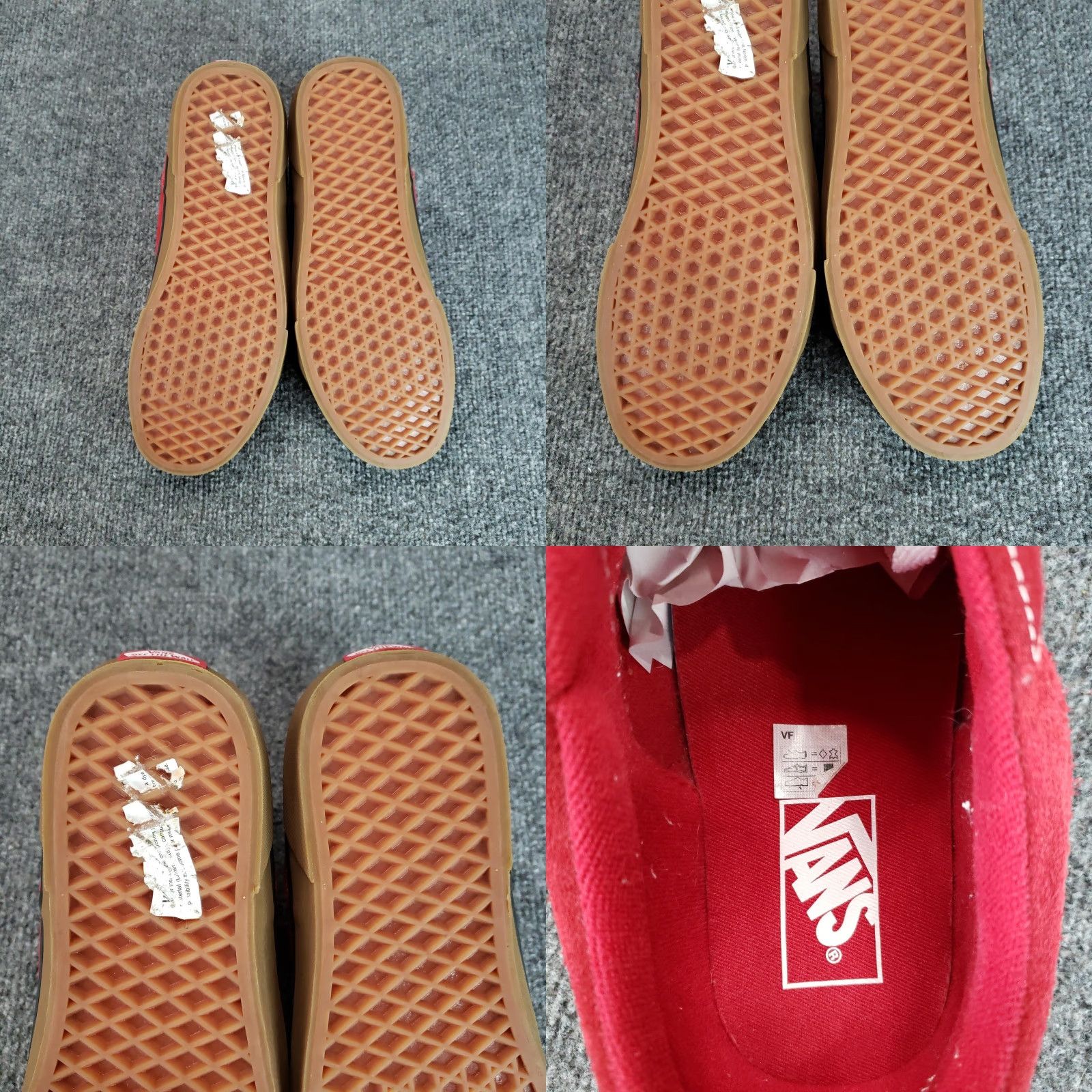 Vans Vans Suede Skate Shoes Mens Size 8.5 Red Gum Sole Low Top Core Classics Sneakers Size US M / EU 48-50 / 2 - 8 Thumbnail