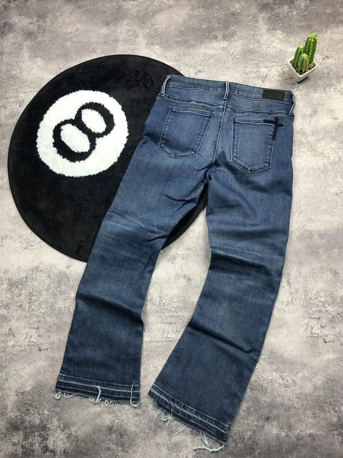 Rta RTA Very Rare Blue Flared Jeans Avantgarde Hype Streetwear Size 28" / US 6 / IT 42 - 1 Thumbnail