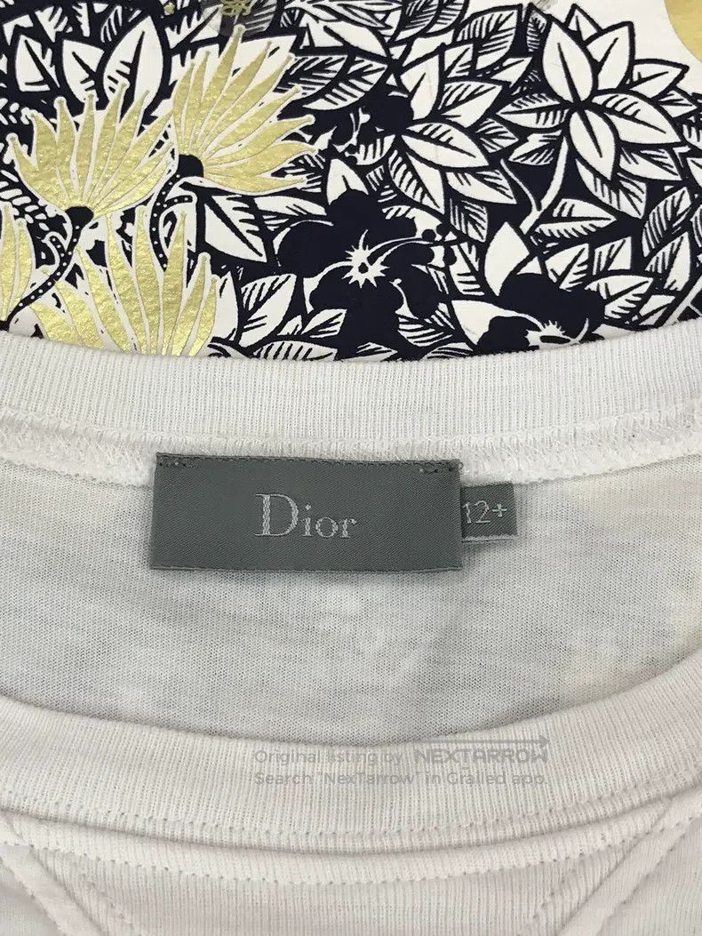 Dior Dior Size12+ Pin-embroidered short-sleeved T-shirt Size 4XL / US 24-26 - 4 Thumbnail