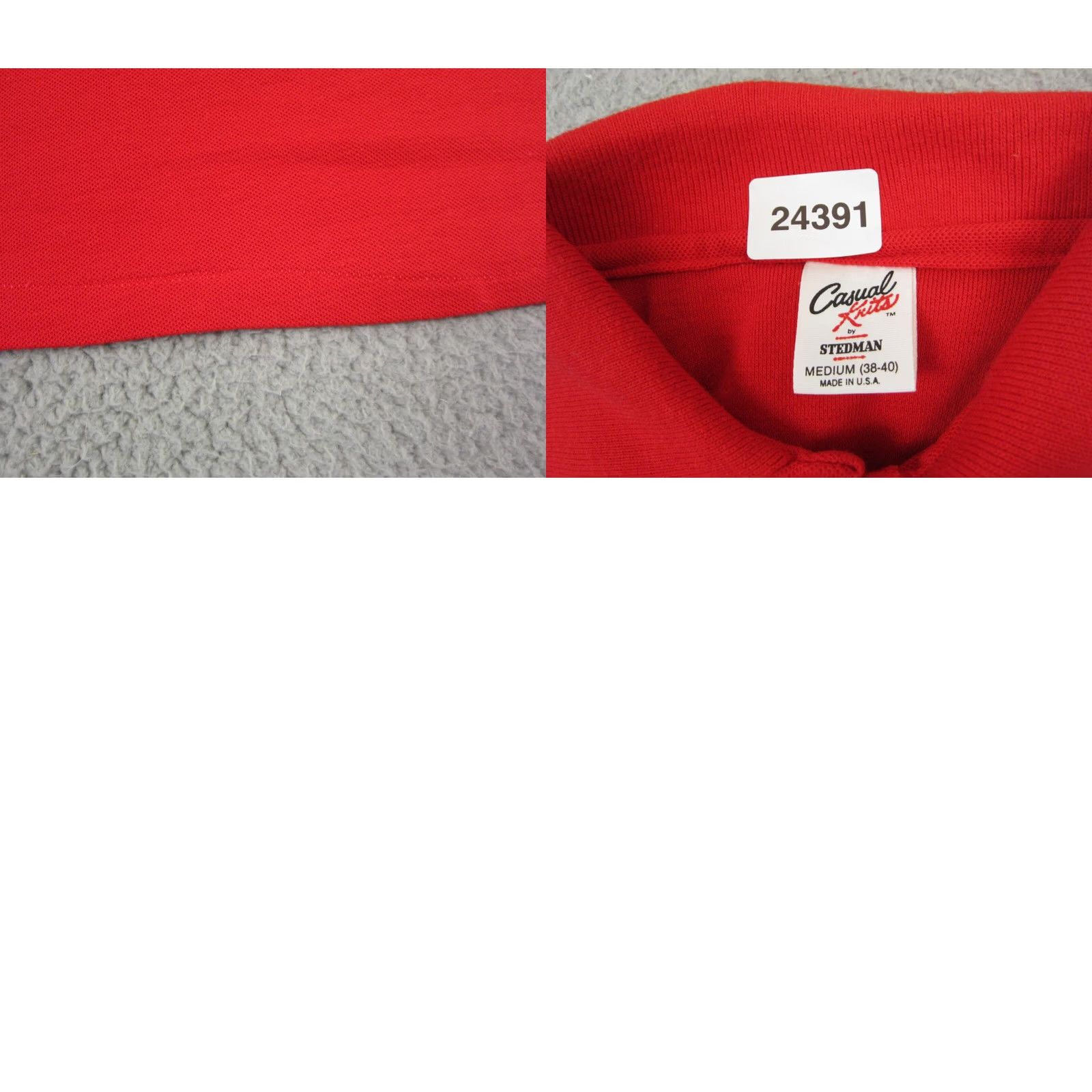 Vintage VINTAGE Stedman Polo Shirt Mens M Red 80s USA Shirt Cotton Jersey Logo Polo Size US M / EU 48-50 / 2 - 9 Thumbnail
