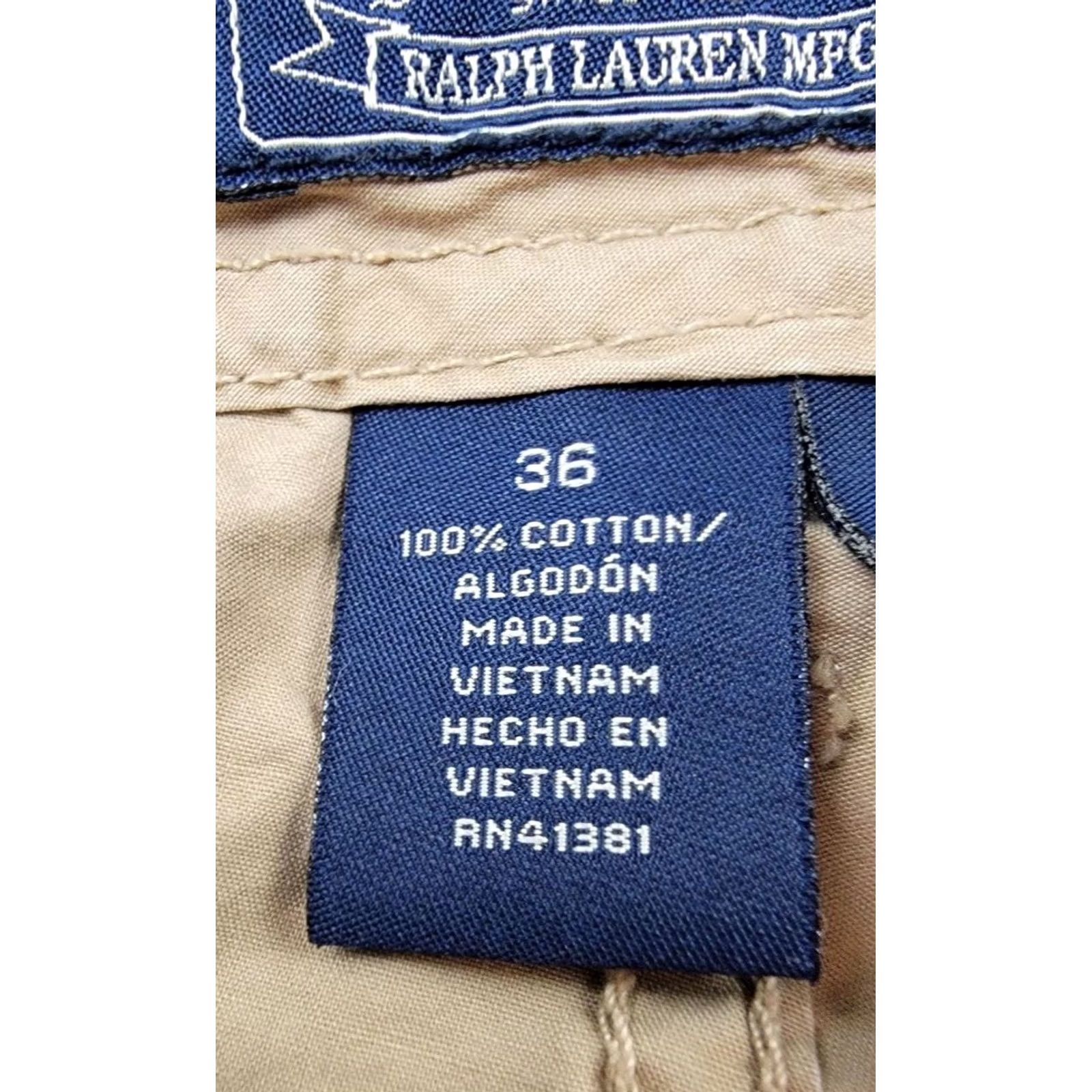 Vintage Polo Jeans Company Shorts Cargo Polo Jeans Company Shorts Mens 36 Brown Cargo RL American Flag 90s Army Casual Mens Size US M / EU 48-50 / 2 - 7 Thumbnail