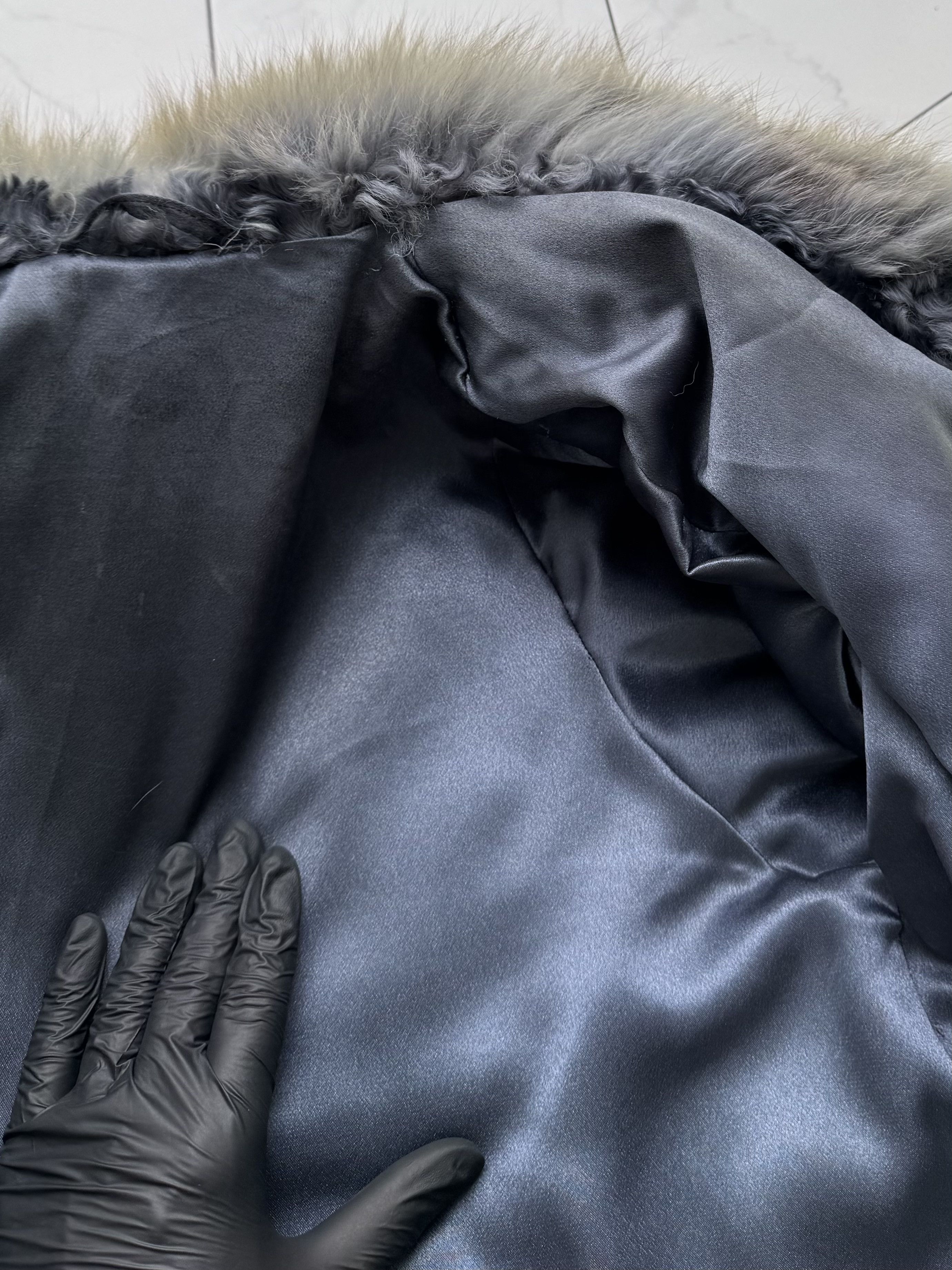 Vintage Vintage Blue Gray Real Fur Luxury Winter Statement Coat Size M / US 6-8 / IT 42-44 - 20 Thumbnail