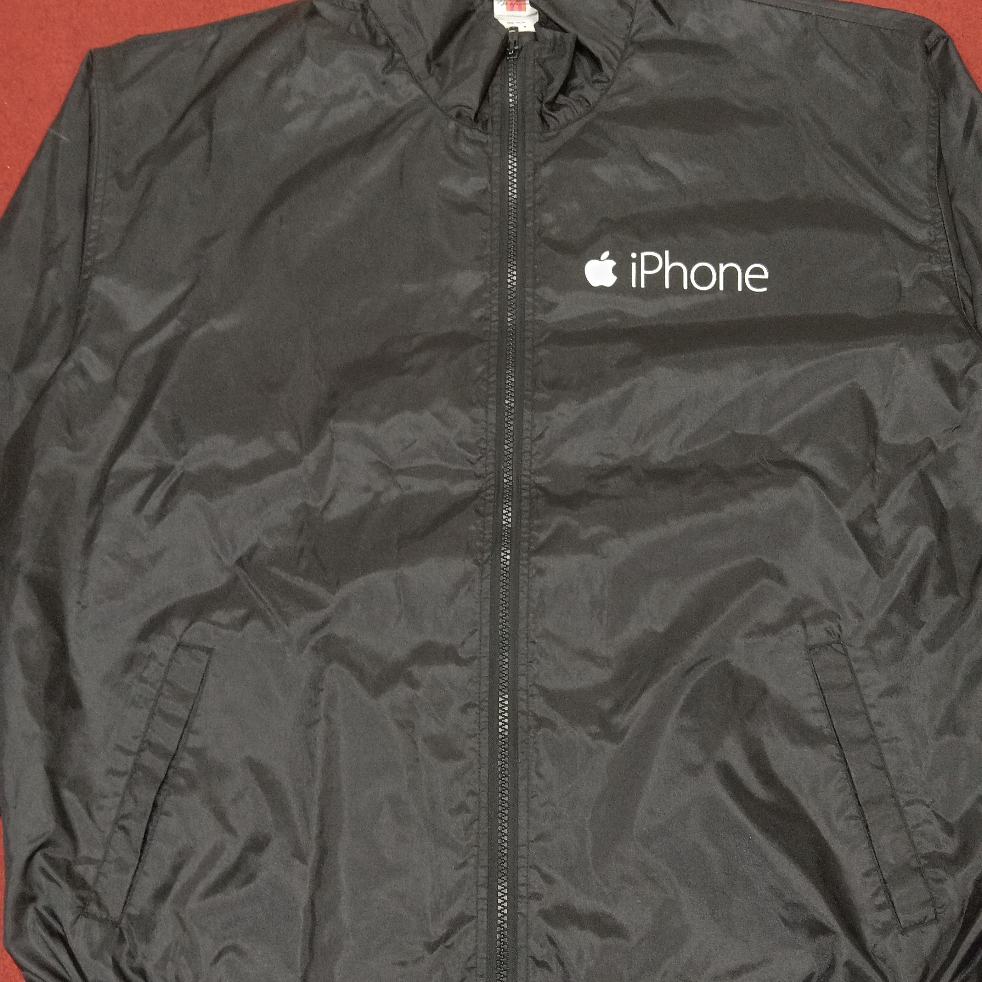 Apple × Vintage Apple iPhone Streetwear Logo Design Windbreaker Jacket Size US XL / EU 56 / 4 - 4 Thumbnail
