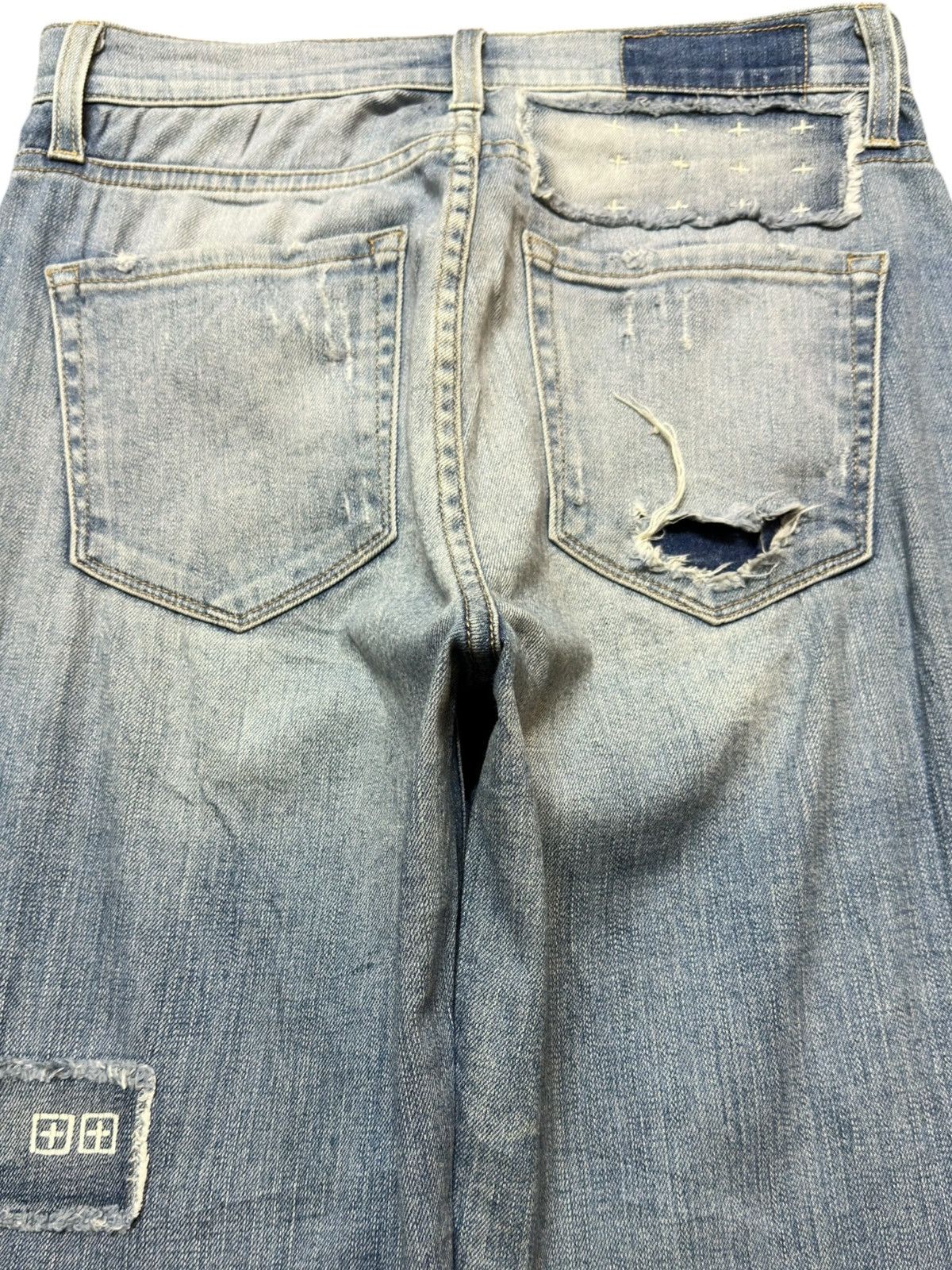Ksubi Vintage Ksubi Patchwork Embroidded Logo Distressed Denim Size US 28 / EU 44 - 5 Thumbnail