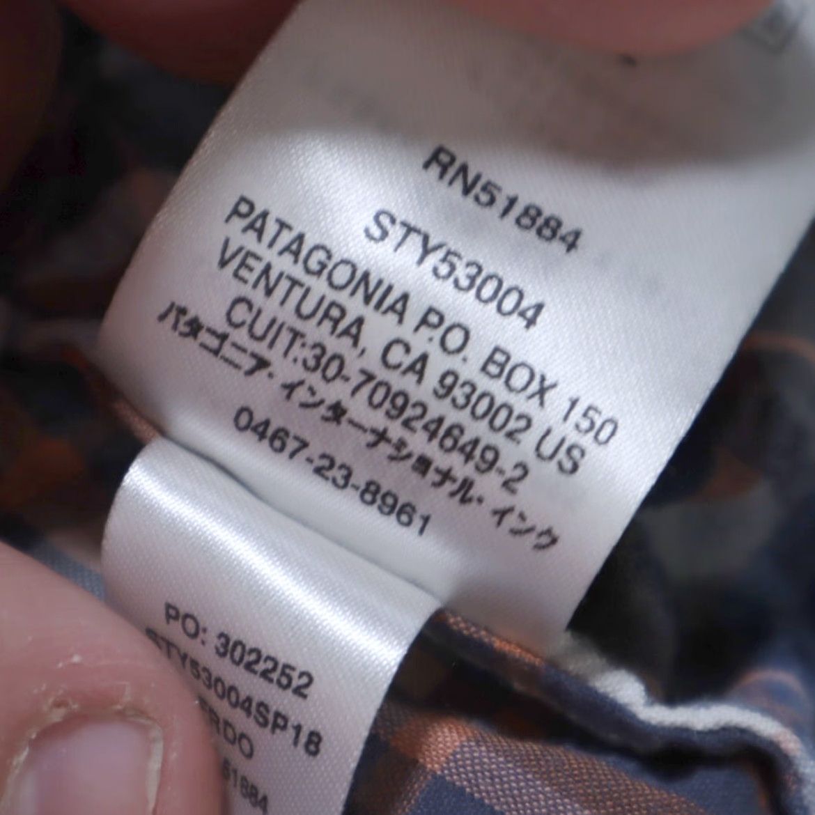 Patagonia Patagonia Men's L Indigo Plaid Button Up Shirt Puckerwear 53004 Size US L / EU 52-54 / 3 - 7 Thumbnail