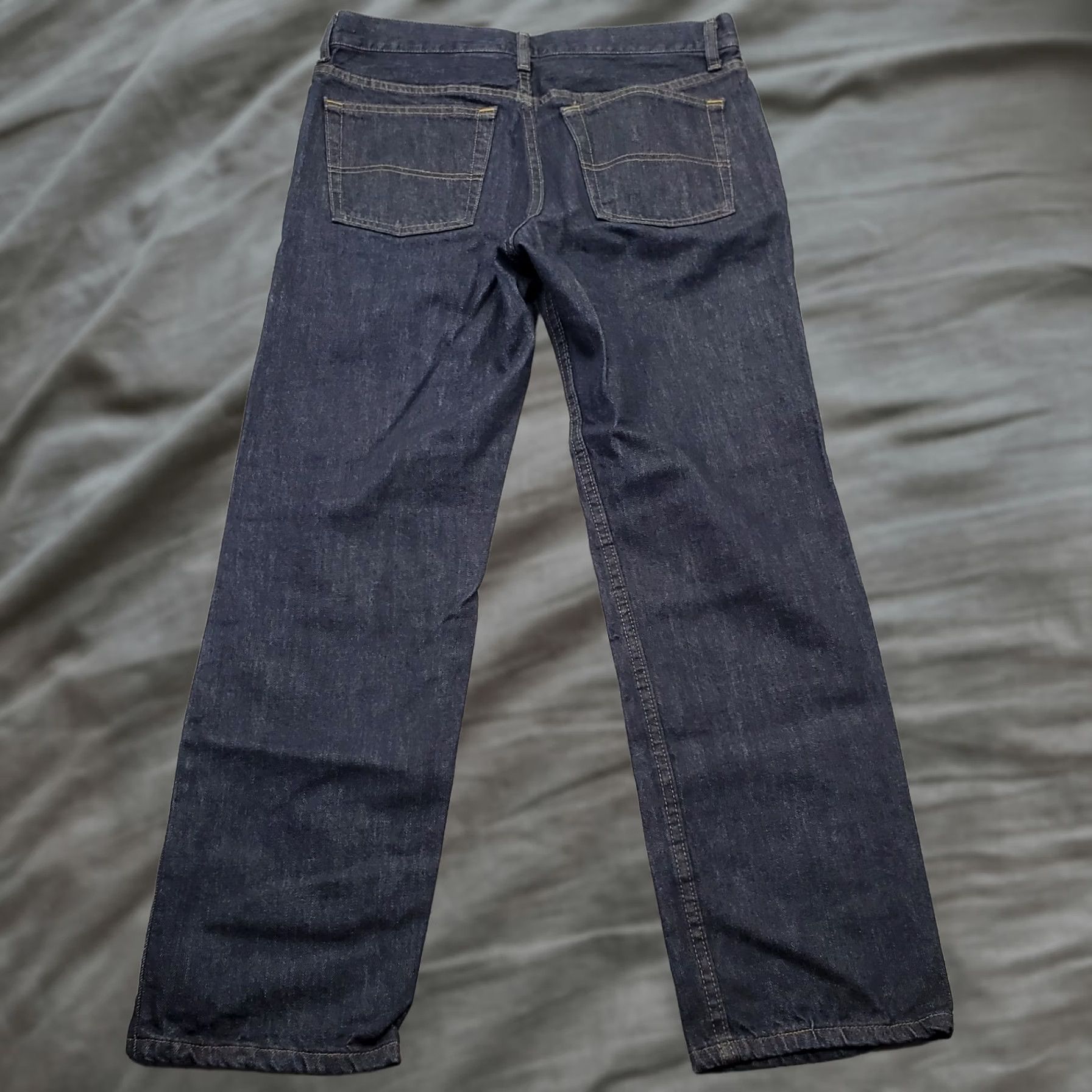 Vintage Urban Pipeline Jeans Mens 34 Navy Denim Regular Fit Dark Wash Straight Leg Jeans Size US 34 / EU 50 - 1 Thumbnail