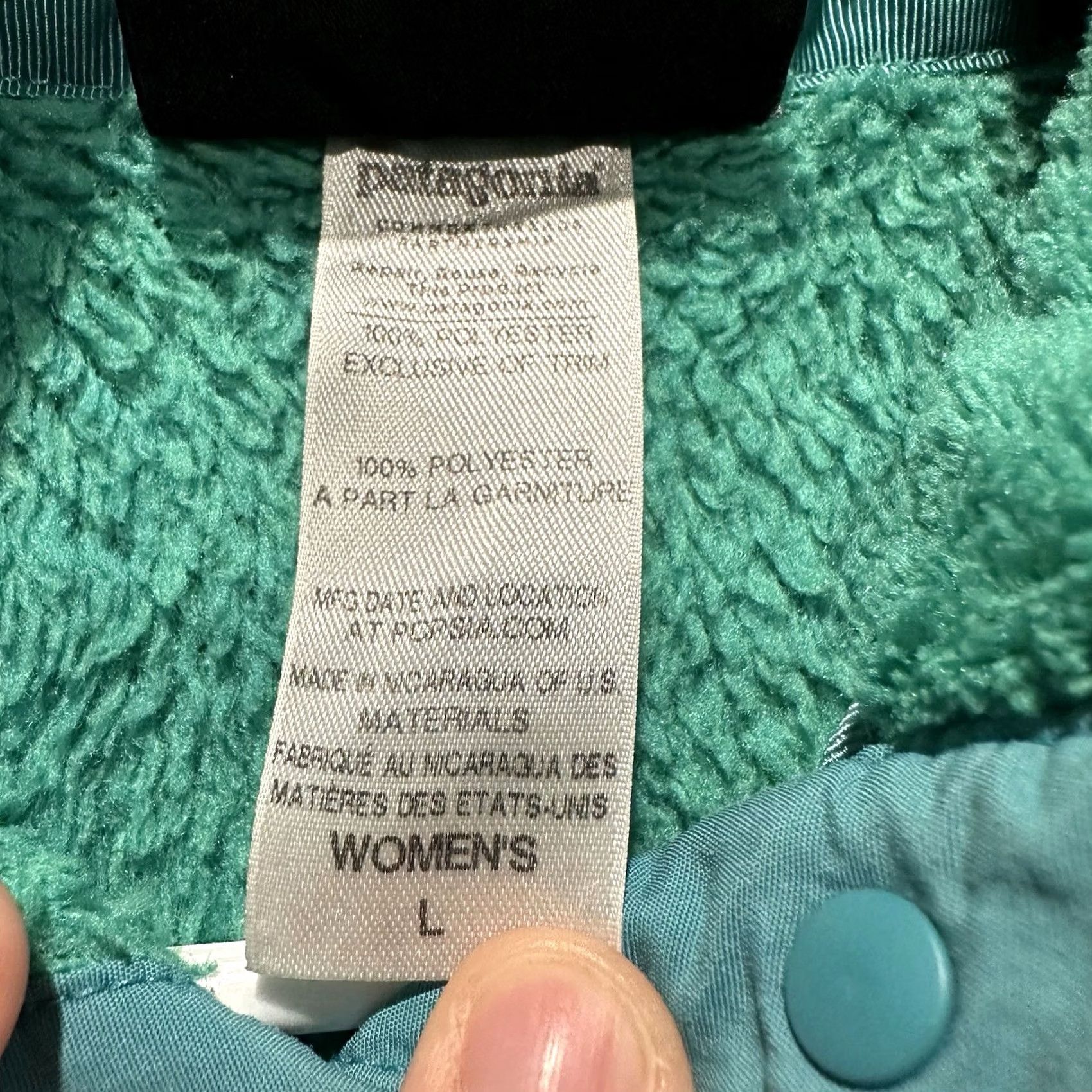 Patagonia Patagonia Jacket Womens Large Green Re-Tool Snap-T Pullover Fleece EUC Size L / US 10 / IT 46 - 5 Thumbnail