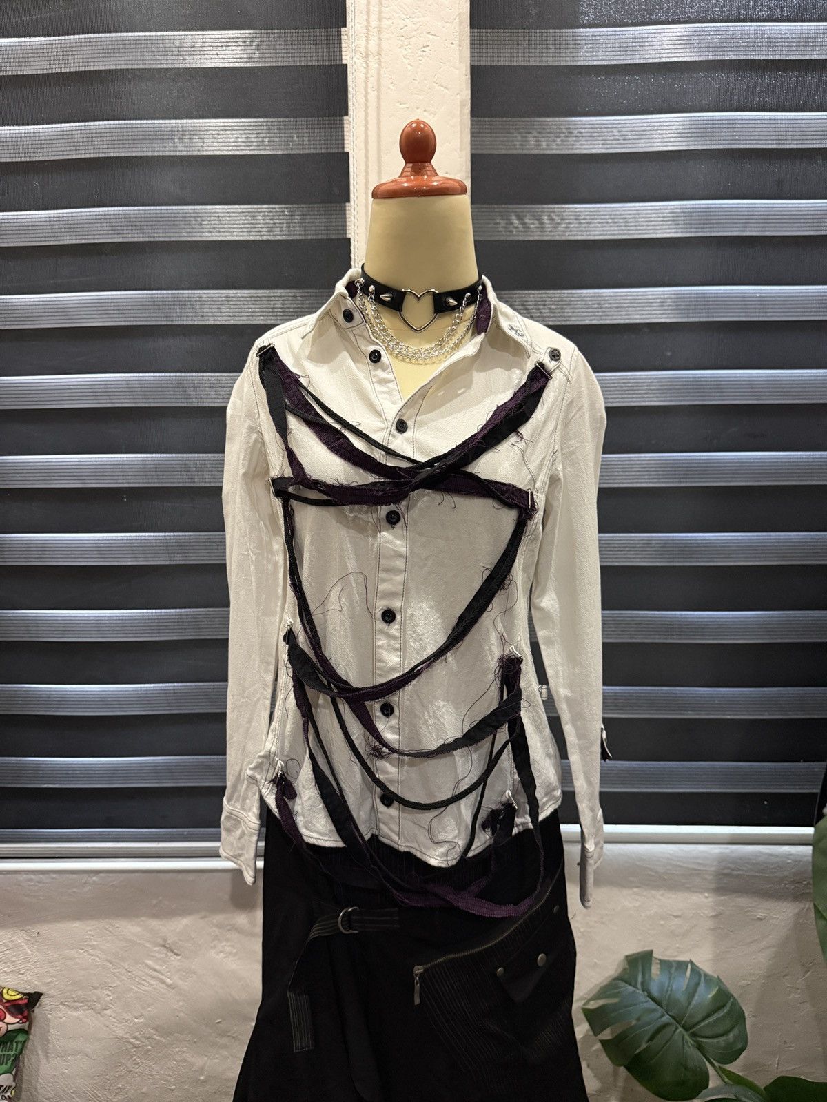 Hysteric Glamour Algonquins Multi Strap White Shirt Size M / US 6-8 / IT 42-44 - 4 Thumbnail