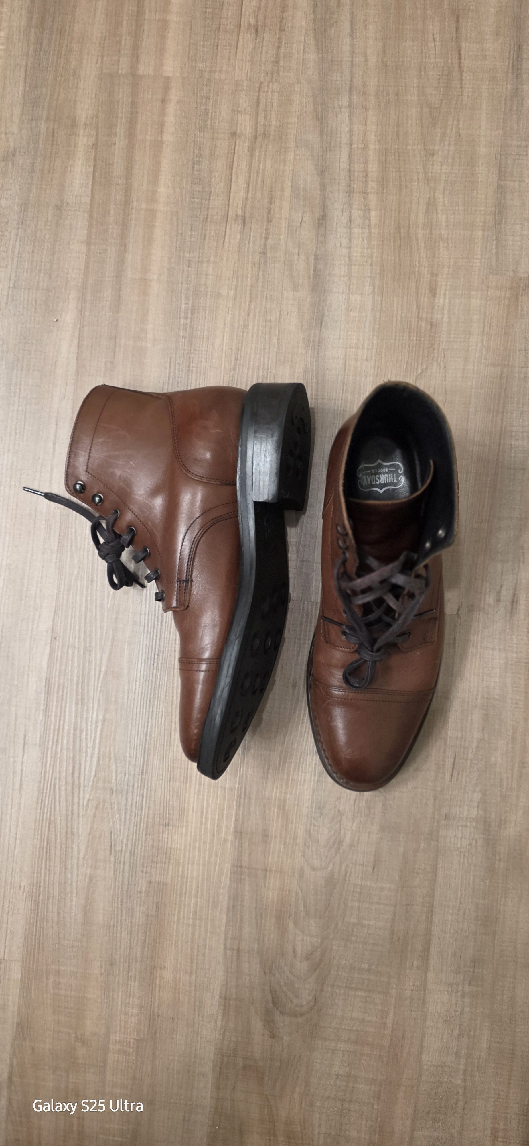 Thursday Boot Company Brandy Hand-Finished Full-Grain Leather Size US 10 / EU 43 - 1 Thumbnail