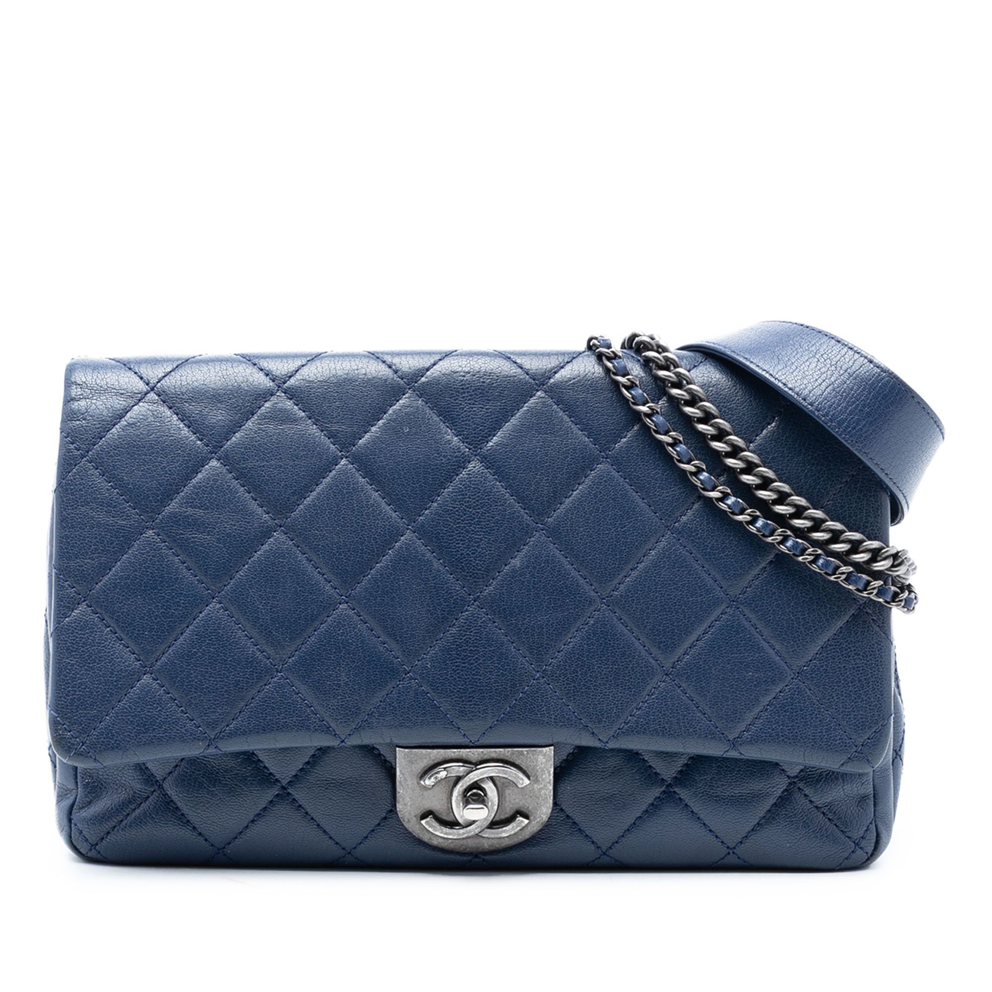Chanel Chanel Large Quilted Goatskin Double Carry Waist Chain Flap Size ONE SIZE - 1 Thumbnail