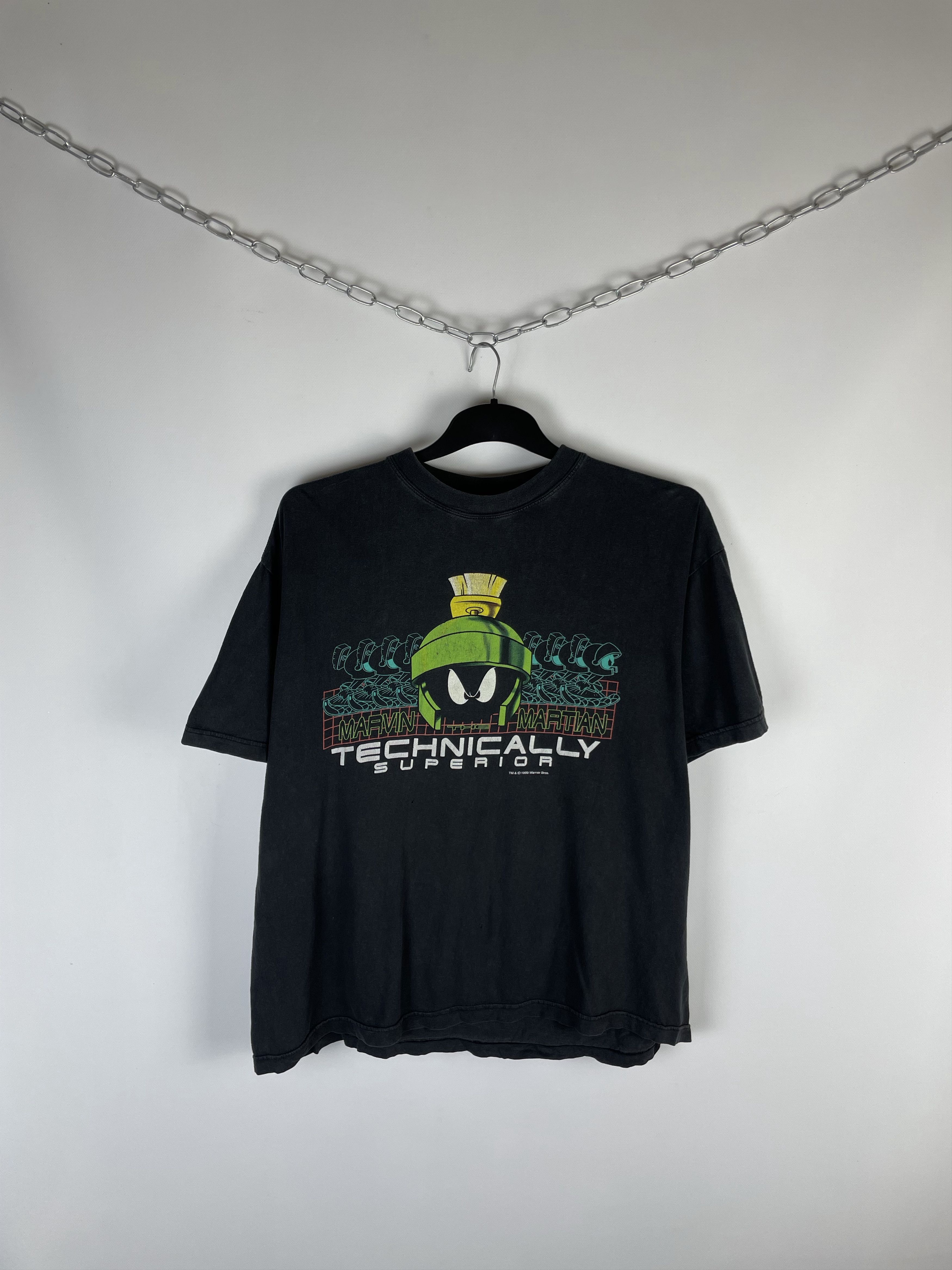 Disney Vintage 1999 Marvin The Martian Shirt Size US XL / EU 56 / 4 - 1 Thumbnail