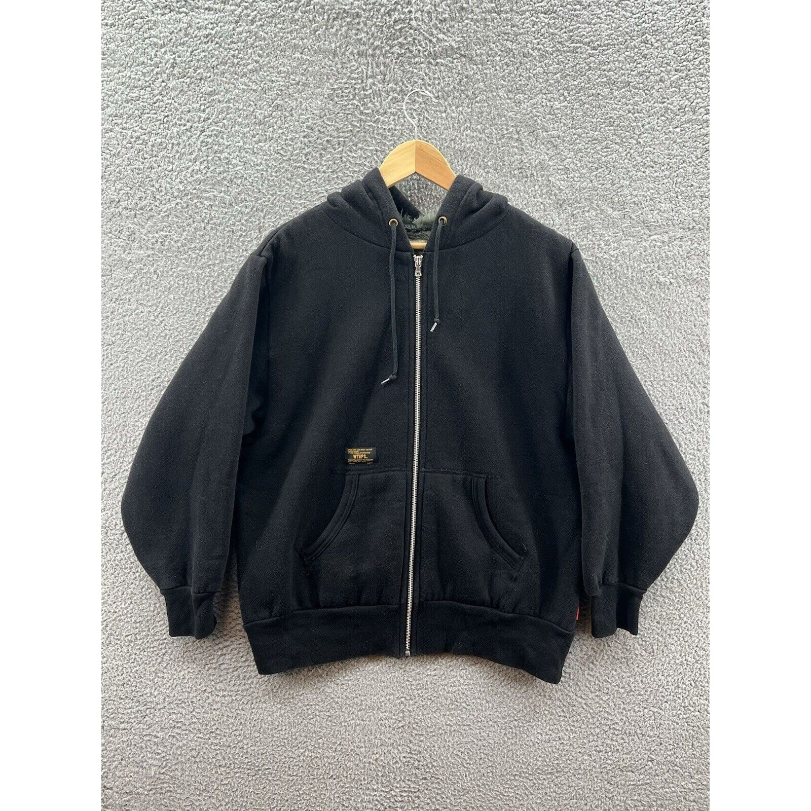 Wtaps Wtaps Wooky Black Full Zip Sweatshirt Hoodie Gents Sz. Small Size US S / EU 44-46 / 1 - 1 Thumbnail