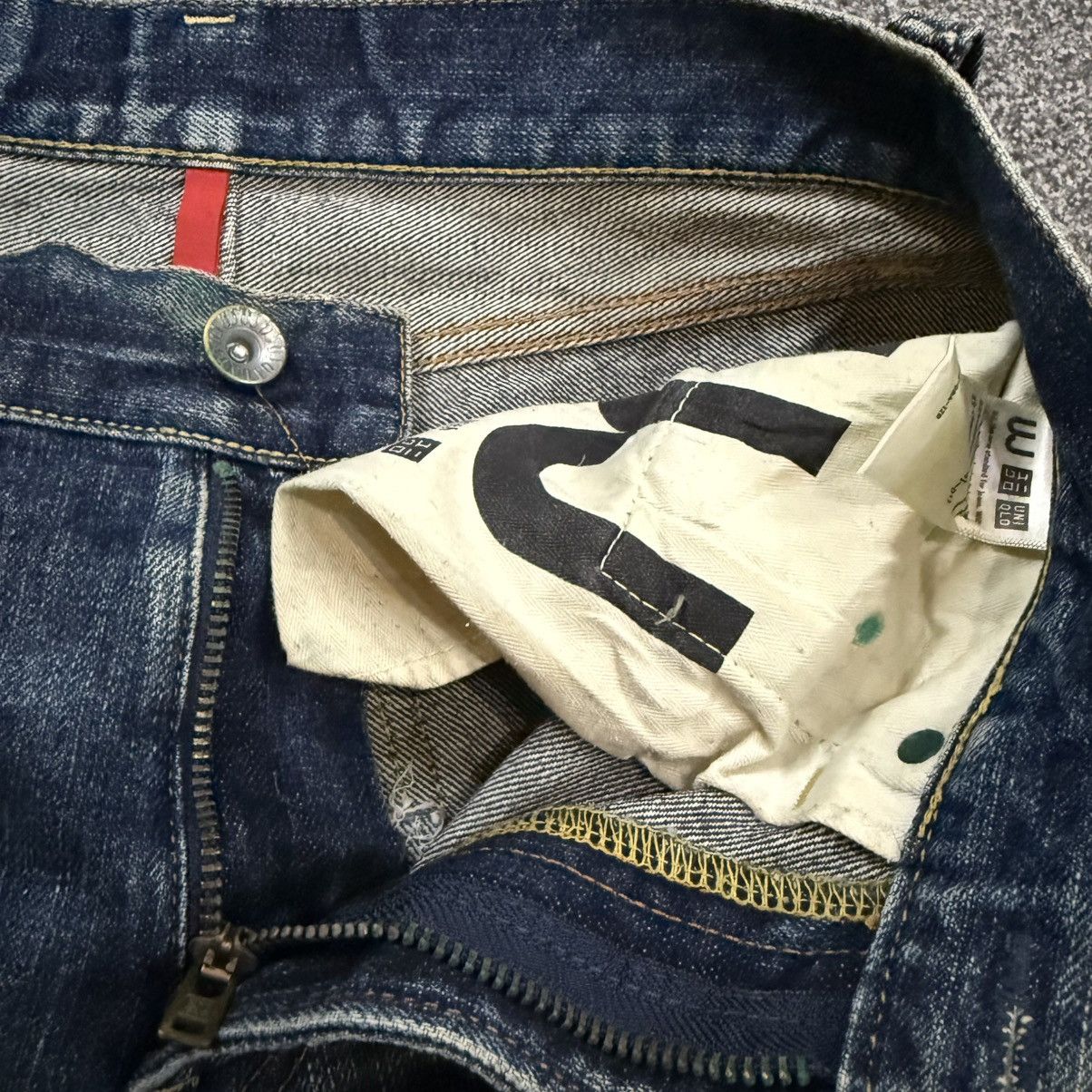 Undercover × Uniqlo 🇯🇵🔥 Vintage 90s Japanese Selvedge UJ Denim Uniqlo Size US 29 - 10 Thumbnail