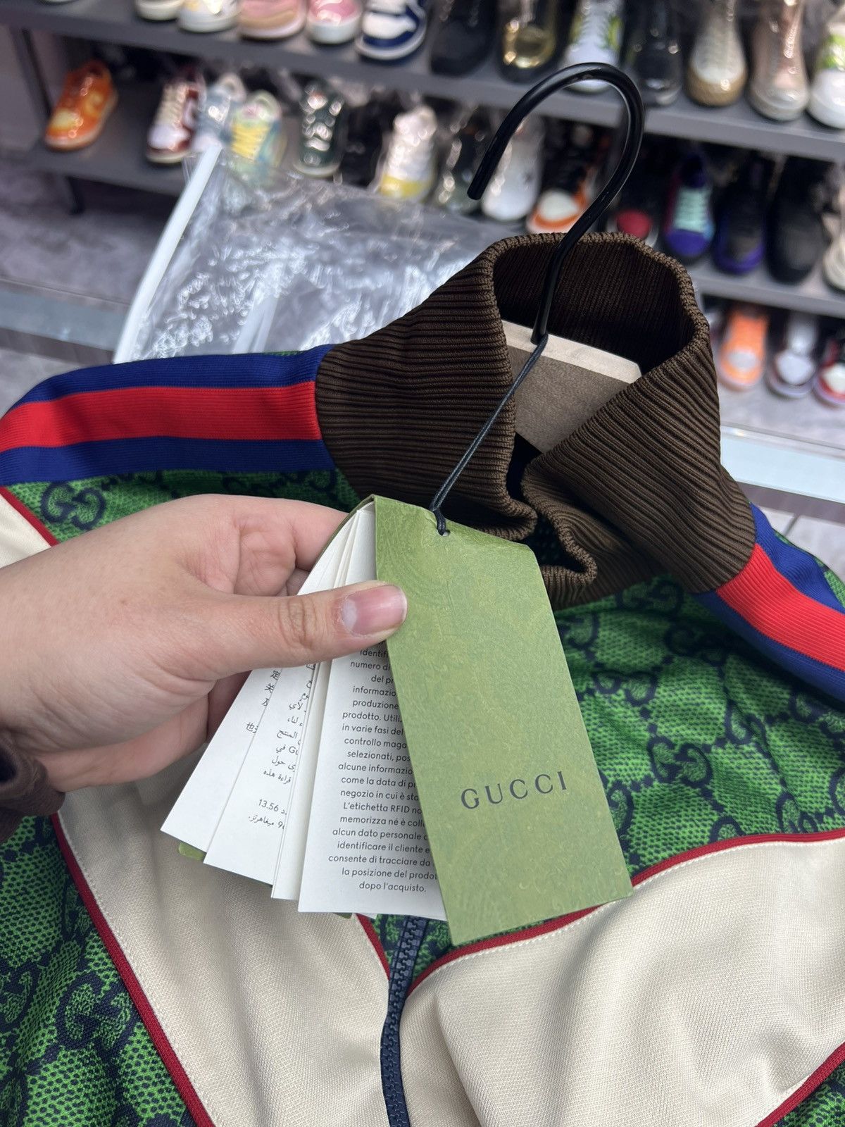 Gucci Gucci Green Mono Track Jacket Size US XS / EU 42 / 0 - 7 Thumbnail