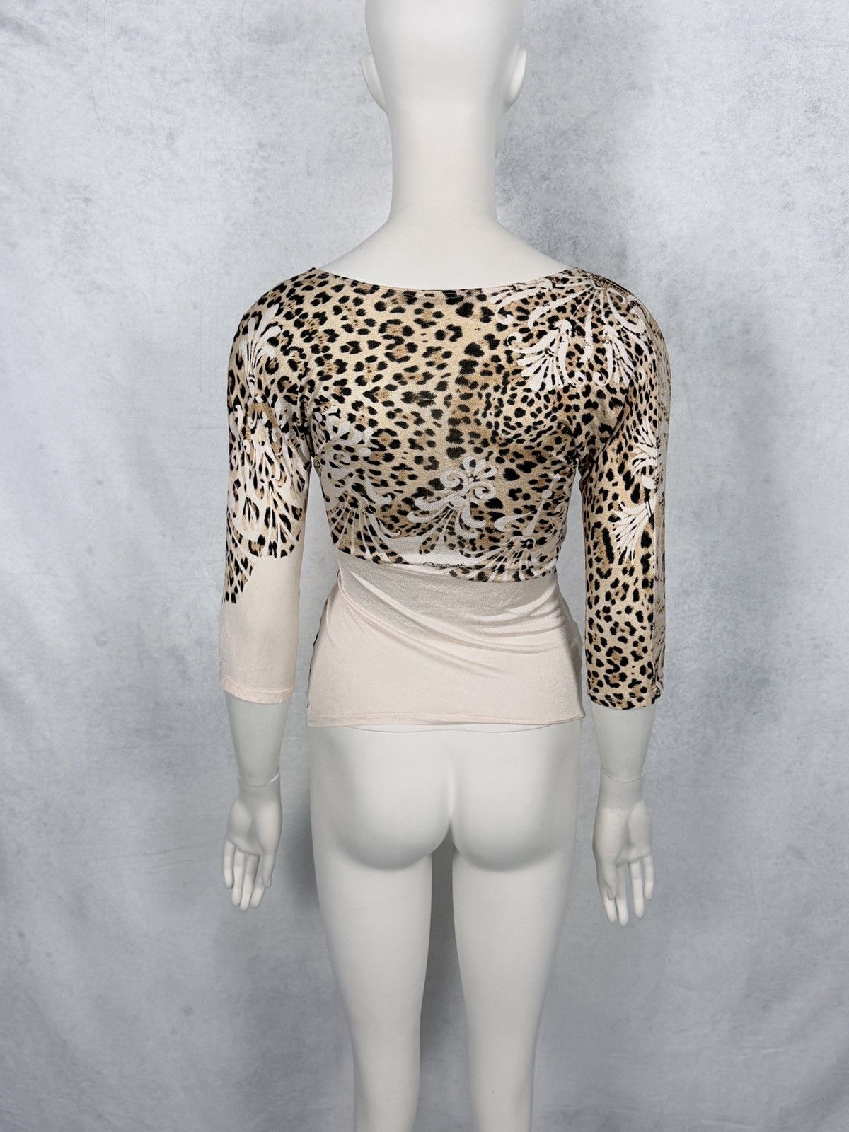 Roberto Cavalli Roberto Cavalli S/S2006 Wraparound Leopard Cardigan Top Size M / US 6-8 / IT 42-44 - 7 Thumbnail