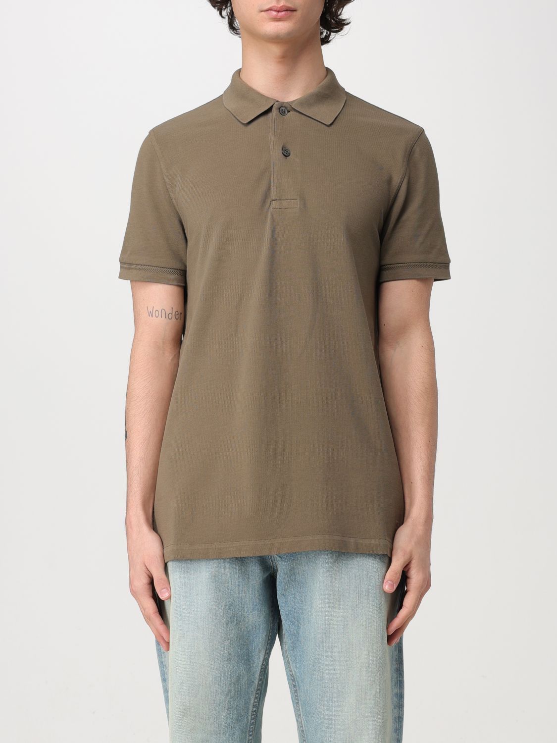 Image of Tom Ford Polo Shirt Men Green (Size XL)