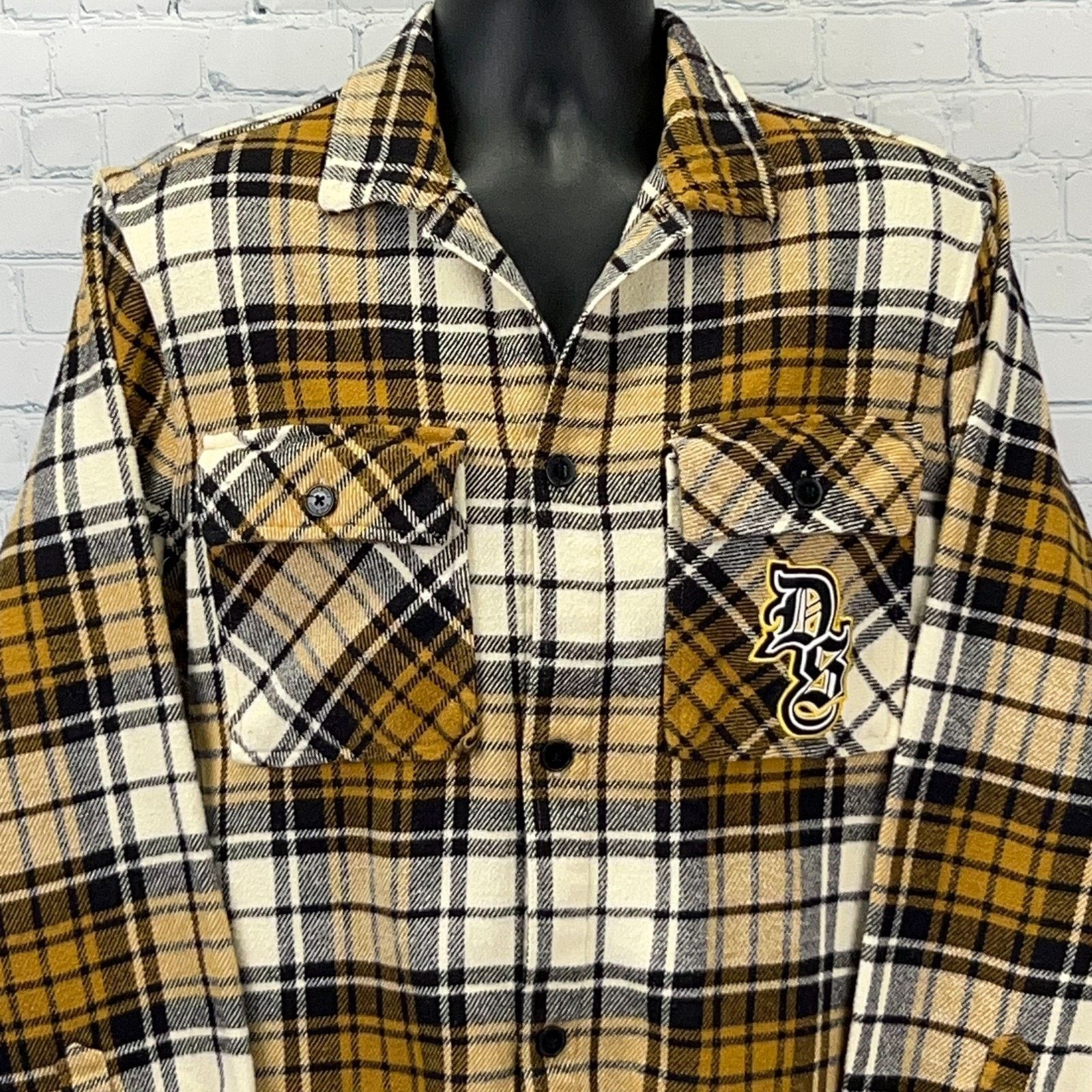 Snoop Dogg Dogg Supply by Snoop Dogg Button Front Shirt Yellow L Size US L / EU 52-54 / 3 - 4 Thumbnail