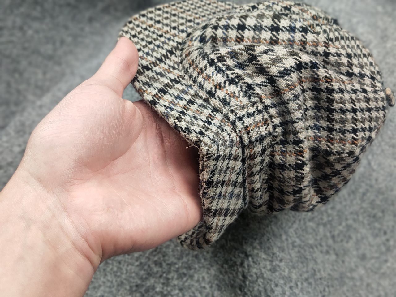 Barbour Vintage 70's Barbour Wool Tweed Sherlock Holmes trilby hat Size ONE SIZE - 15 Thumbnail