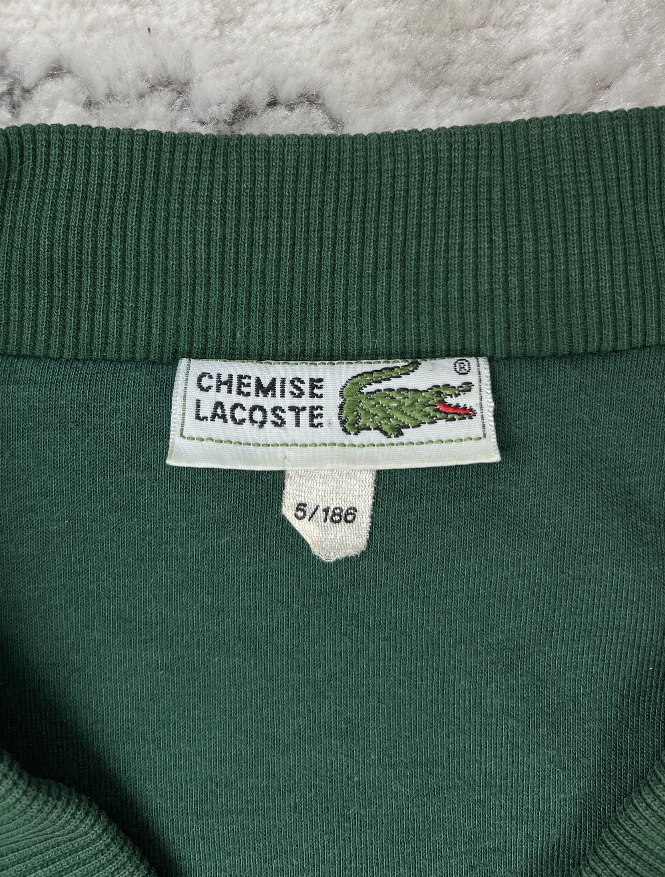 Lacoste Vintage 80s 90s Lacoste Chemise Bomber Jacket Sz 5 (L/XL) Size US L / EU 52-54 / 3 - 3 Thumbnail