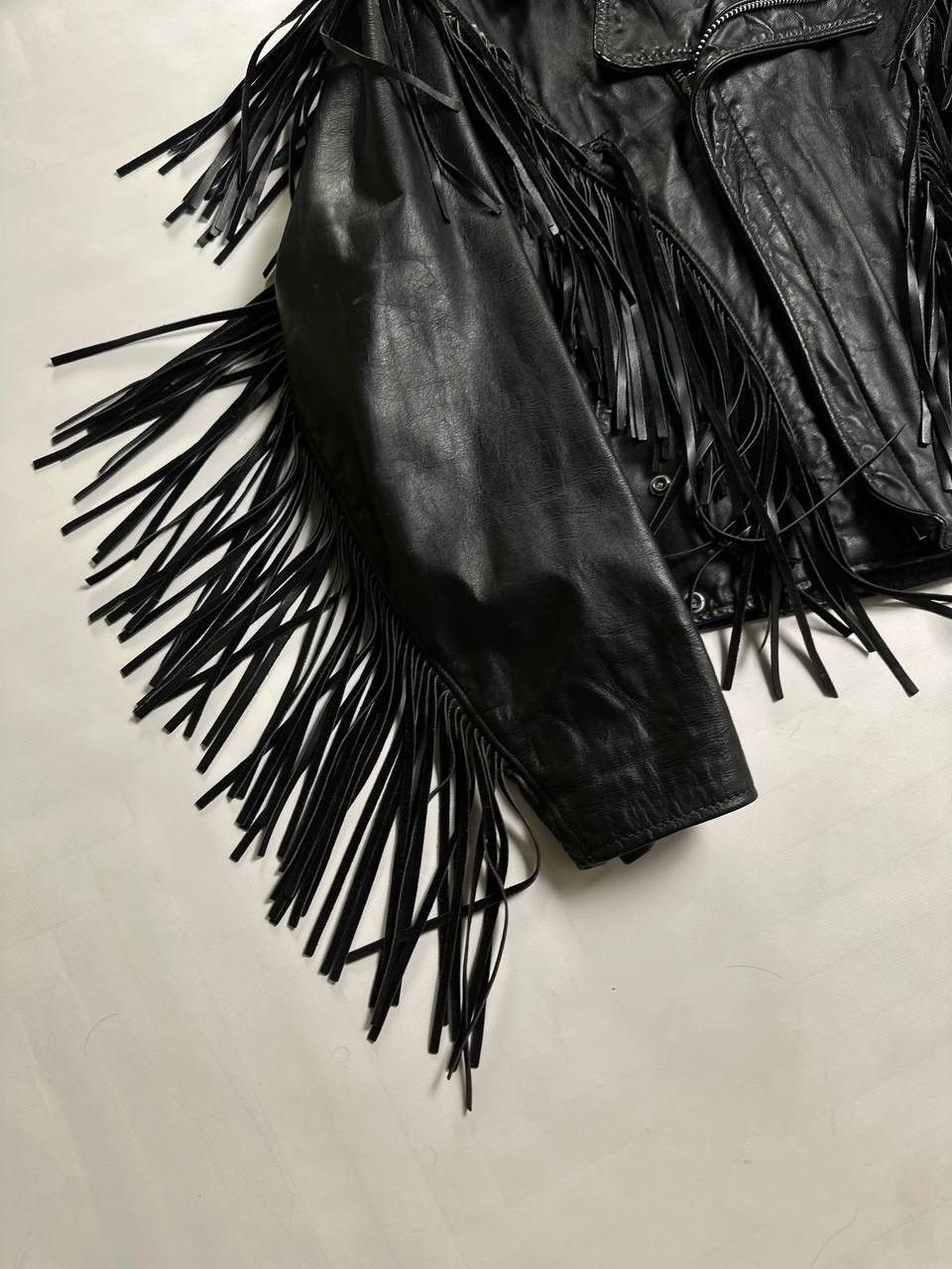 Schott 🔥Archive 90s Item Schott Perfecto 618 Fringe Leather Jacket🇱🇷 Size US M / EU 48-50 / 2 - 6 Thumbnail