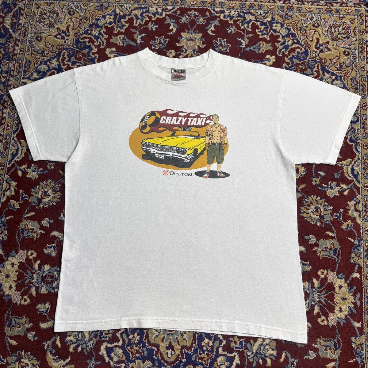 Playstation Vintage 90s Crazy Taxi Sega Dreamcast video game promo tee Size US XL / EU 56 / 4 - 2 Thumbnail