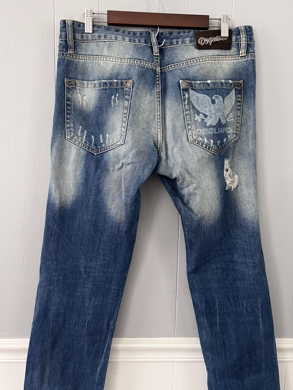 Dsquared2 Distressed D2 Key Accessory Jeans Size US 32 / EU 48 - 2 Thumbnail