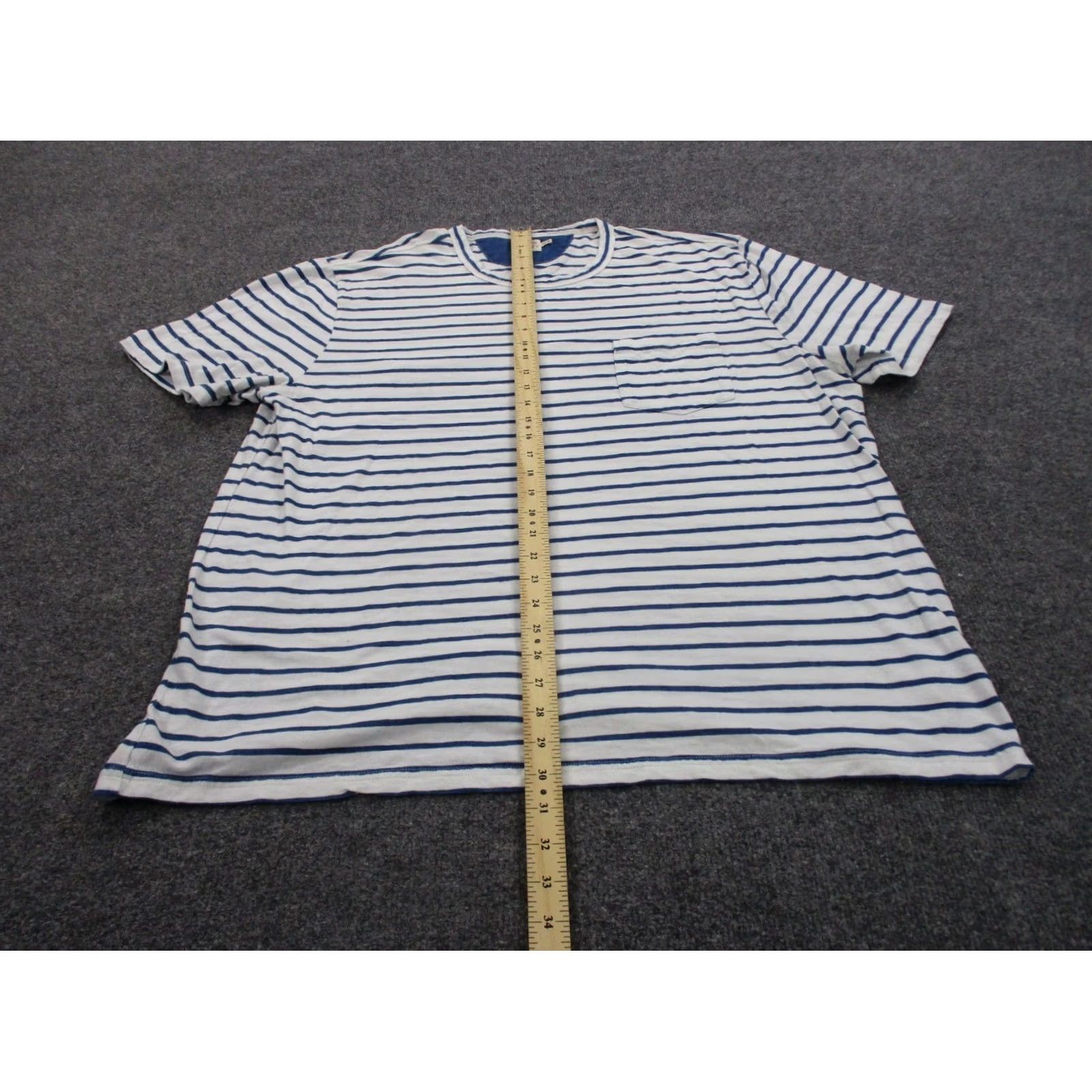 Faherty Faherty T Shirt Mens 2XL Striped Sport Preppy Beach Stretch Casual Lightweight Shirt Mens 2XL Multicolor Cotton Knit Logo Breathable Size US XXL / EU 58 / 5 - 3 Thumbnail