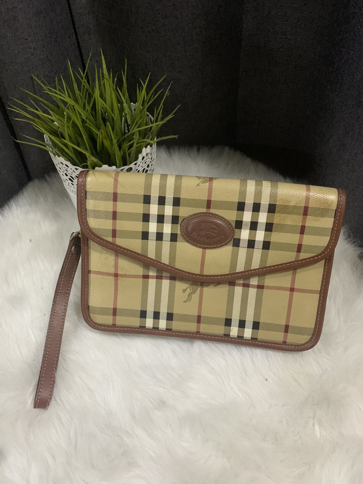 Burberry VINTAGE !! Clutch Bag BURBERRY Nova Check Size ONE SIZE - 1 Thumbnail