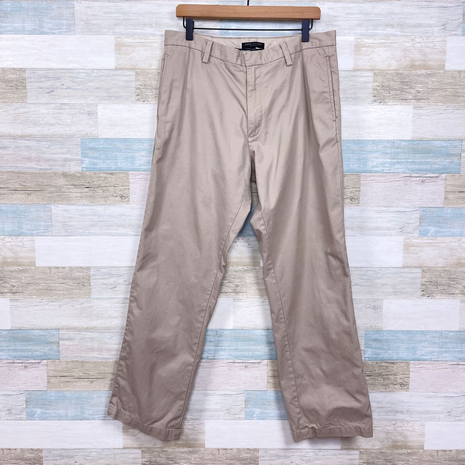 Banana Republic Banana Republic Gavin Chino Pants Beige Khaki Mens 34x31 Size US 34 / EU 50 - 1 Thumbnail