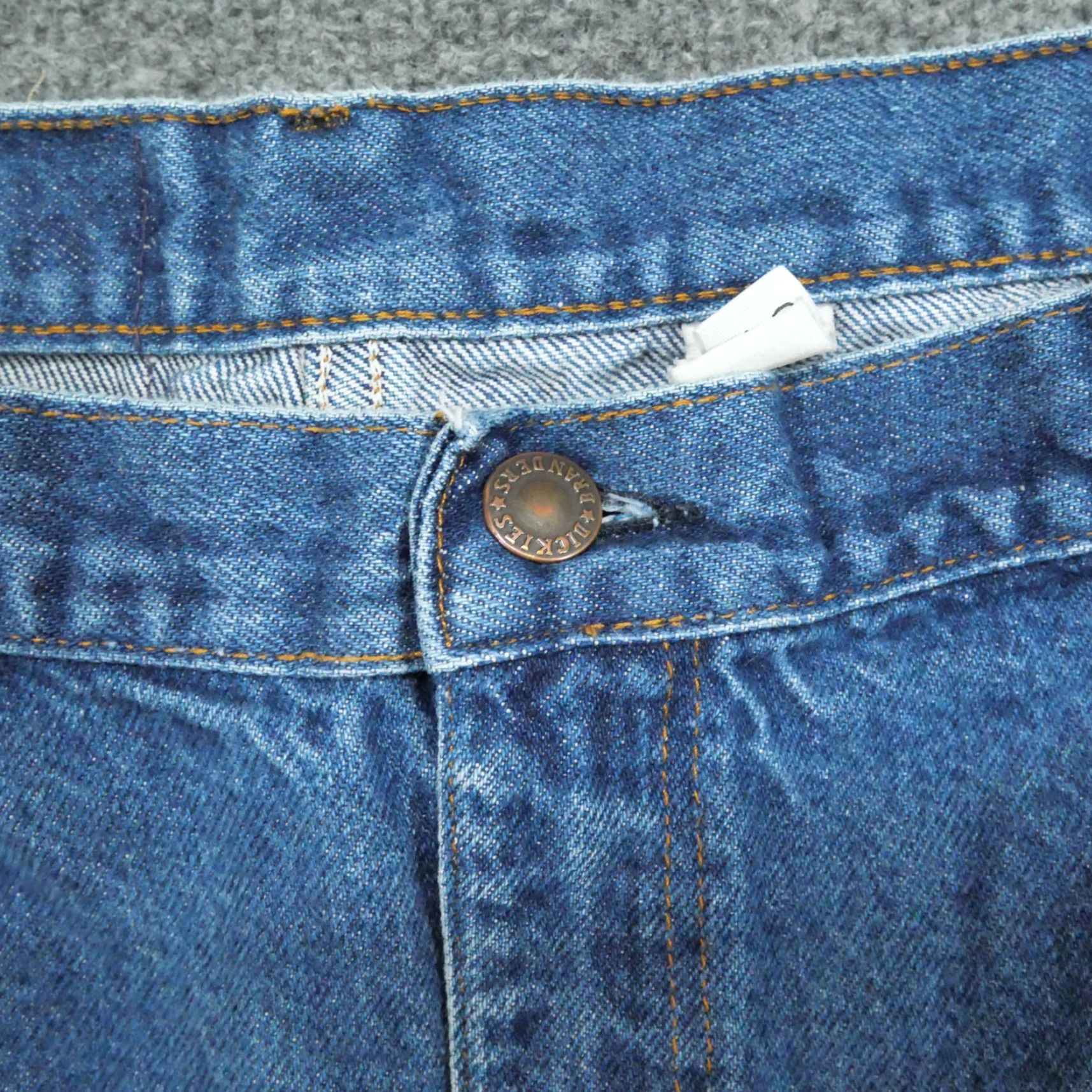 Dickies VINTAGE Dickies Jeans Mens 38x29 Blue Denim Pants 80s Jeans Mens 38 29 Blue Denim 80s Relaxed Straight Vintage Mens Blue Jeans - Branders 80s Size US 38 / EU 54 - 4 Thumbnail
