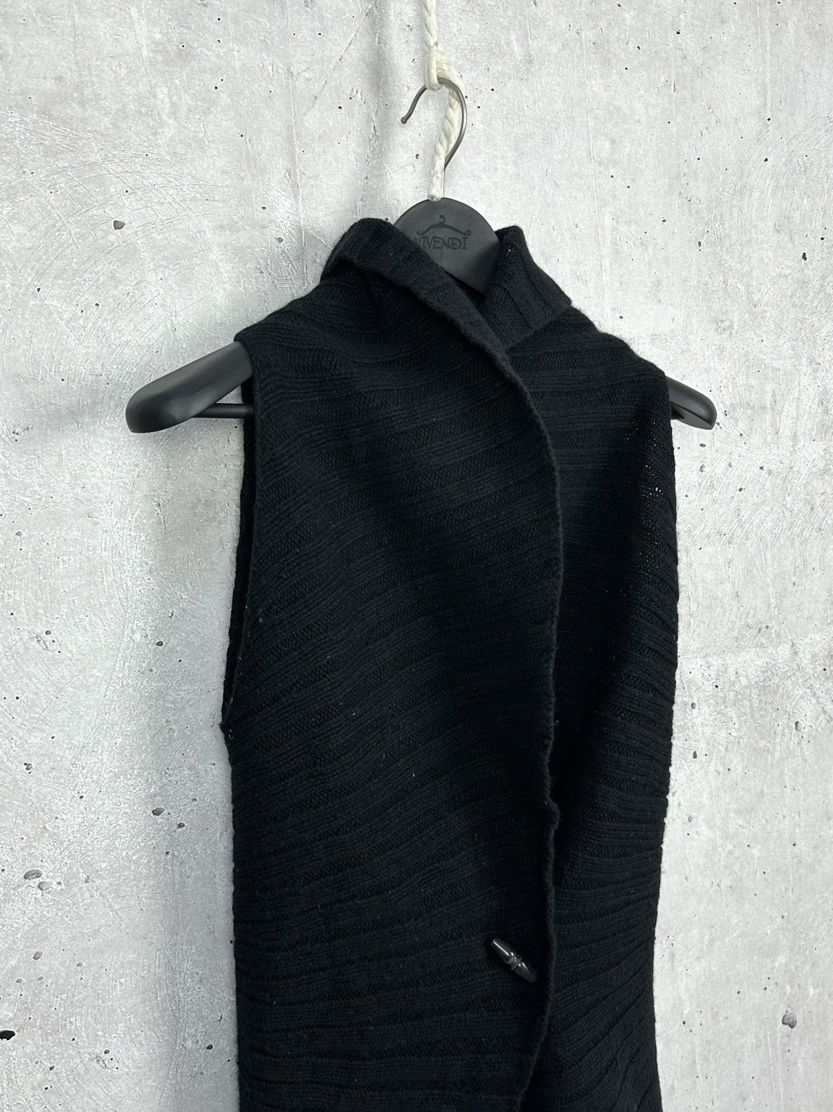 Ralph Lauren Black Label × Vintage Ralph Lauren Black Label Wool Knit Poncho Cardigan Size S / US 4 / IT 40 - 6 Thumbnail