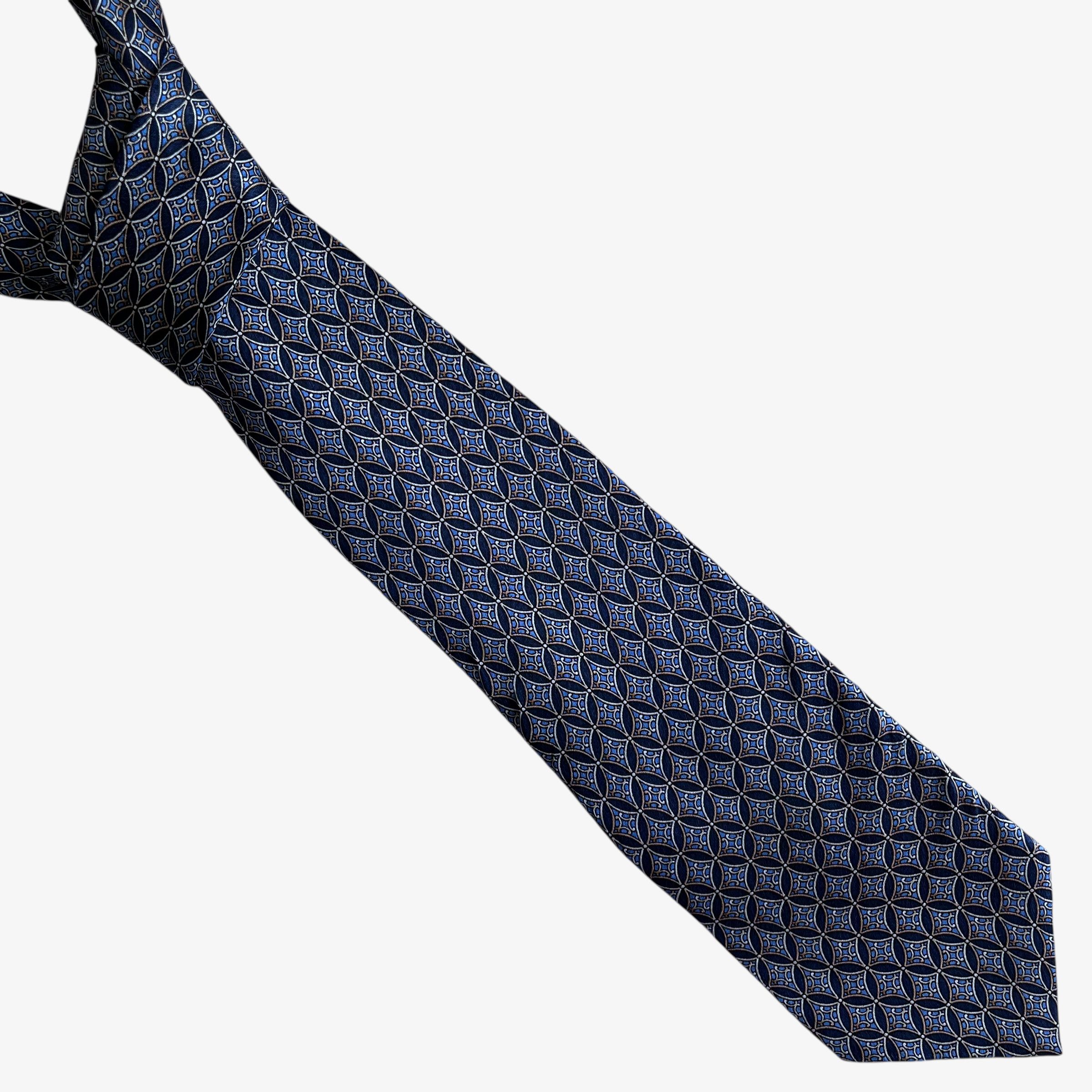 Pierre Cardin Vintage 90s Pierre Cardin Abstract Art Deco Print Silk Tie Size ONE SIZE - 1 Thumbnail